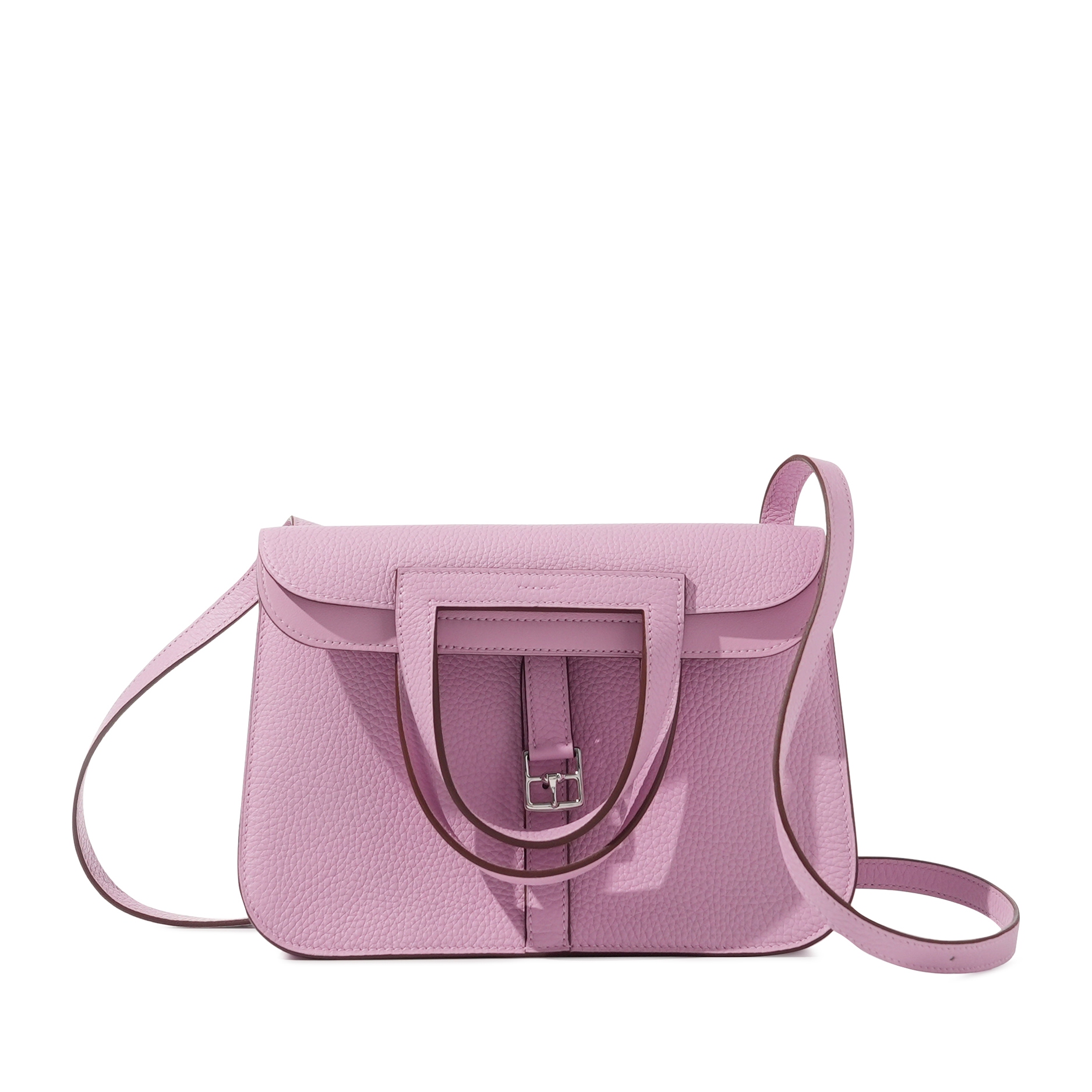 Hermès Mauve Sylvestre Clemence Halzan 25 Palladium Hardware, 2022