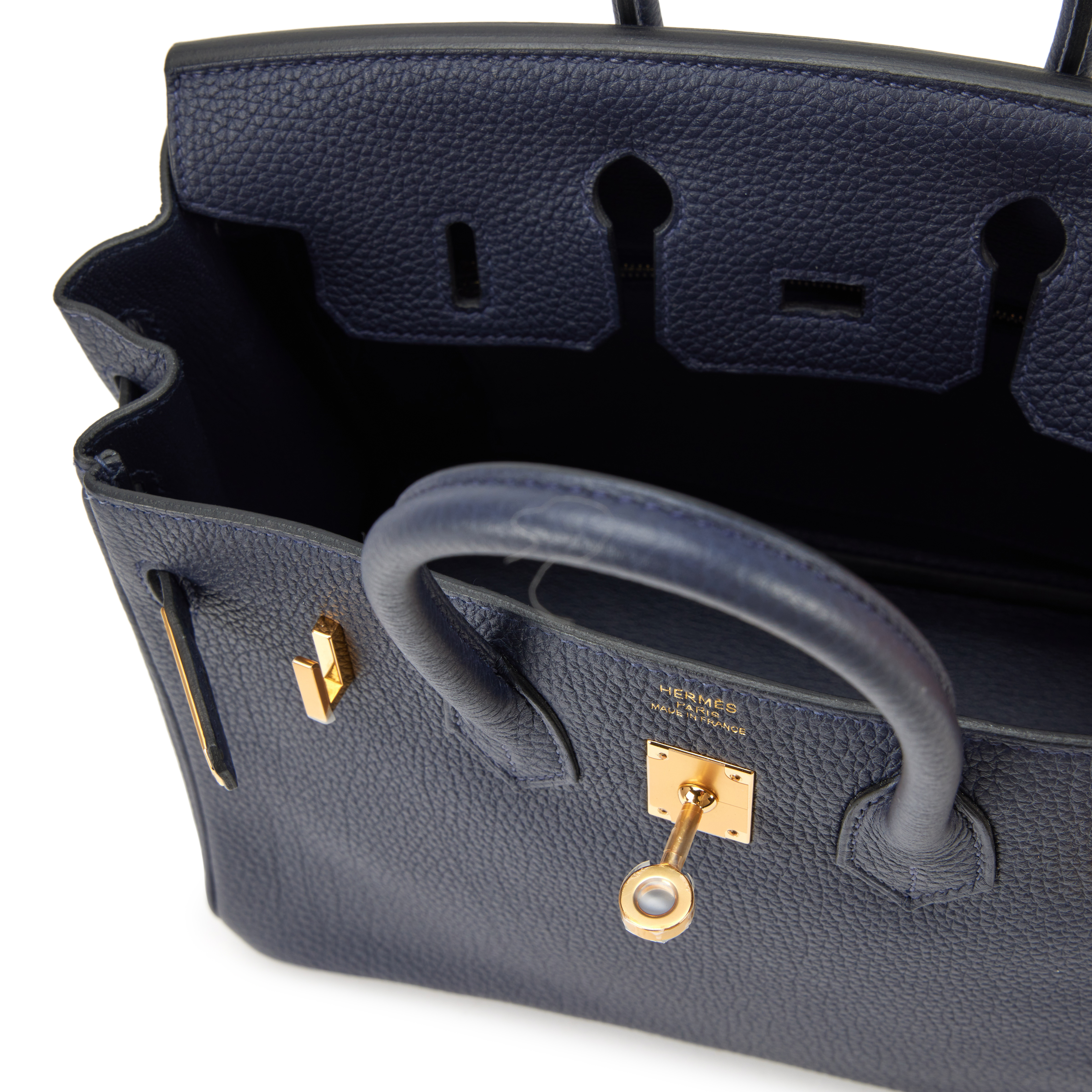 Hermès Bleu Nuit Togo Birkin 25 Gold Hardware Gold Hardware, 2021