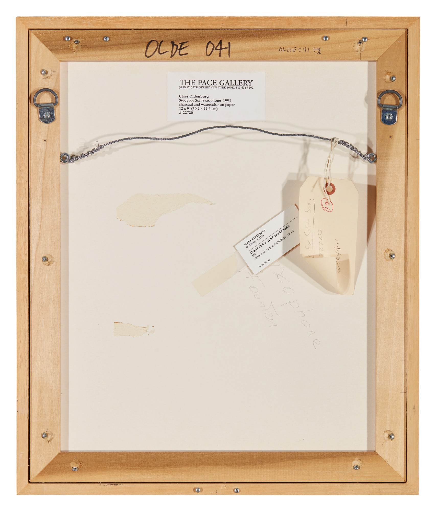 CLAES OLDENBURG & COOSJE VAN BRUGGEN | STUDY FOR SOFT SAXOPHONE ...