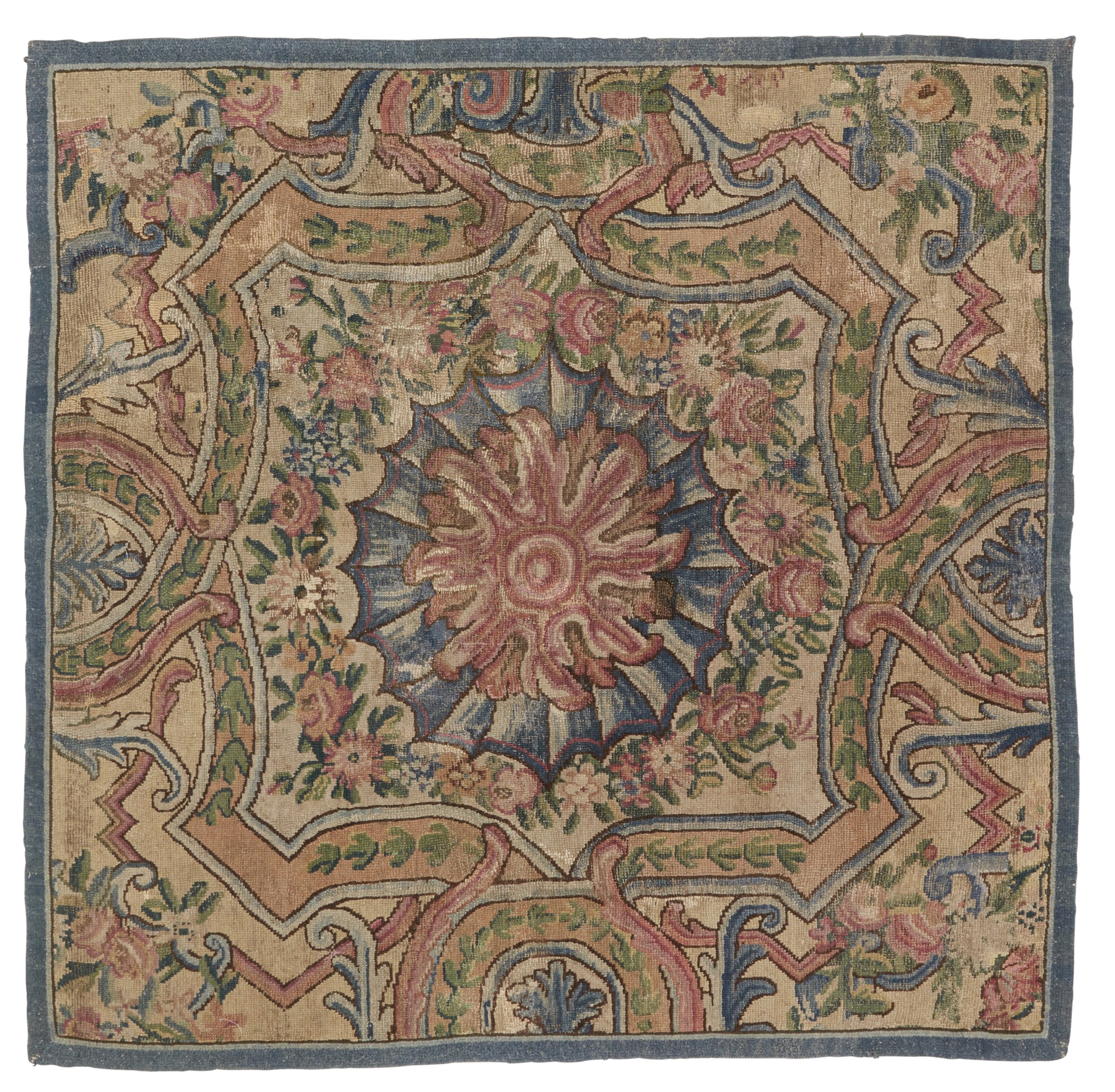 A Louis XV Aubusson Pile Fragmentary Carpet, France, Mid18th Century Long Island Trianon The