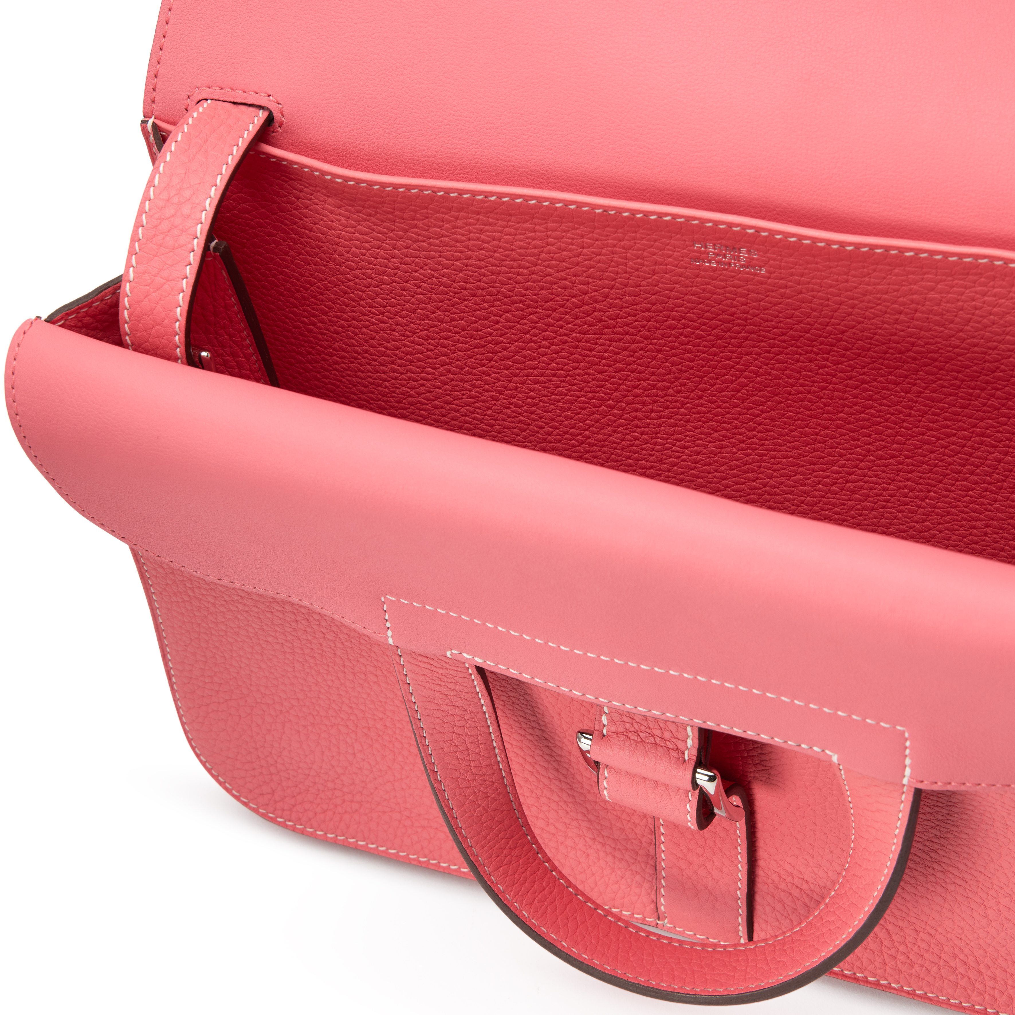 Hermès Rose Azalee Clemence Halzan 31 Palladium Hardware, 2020