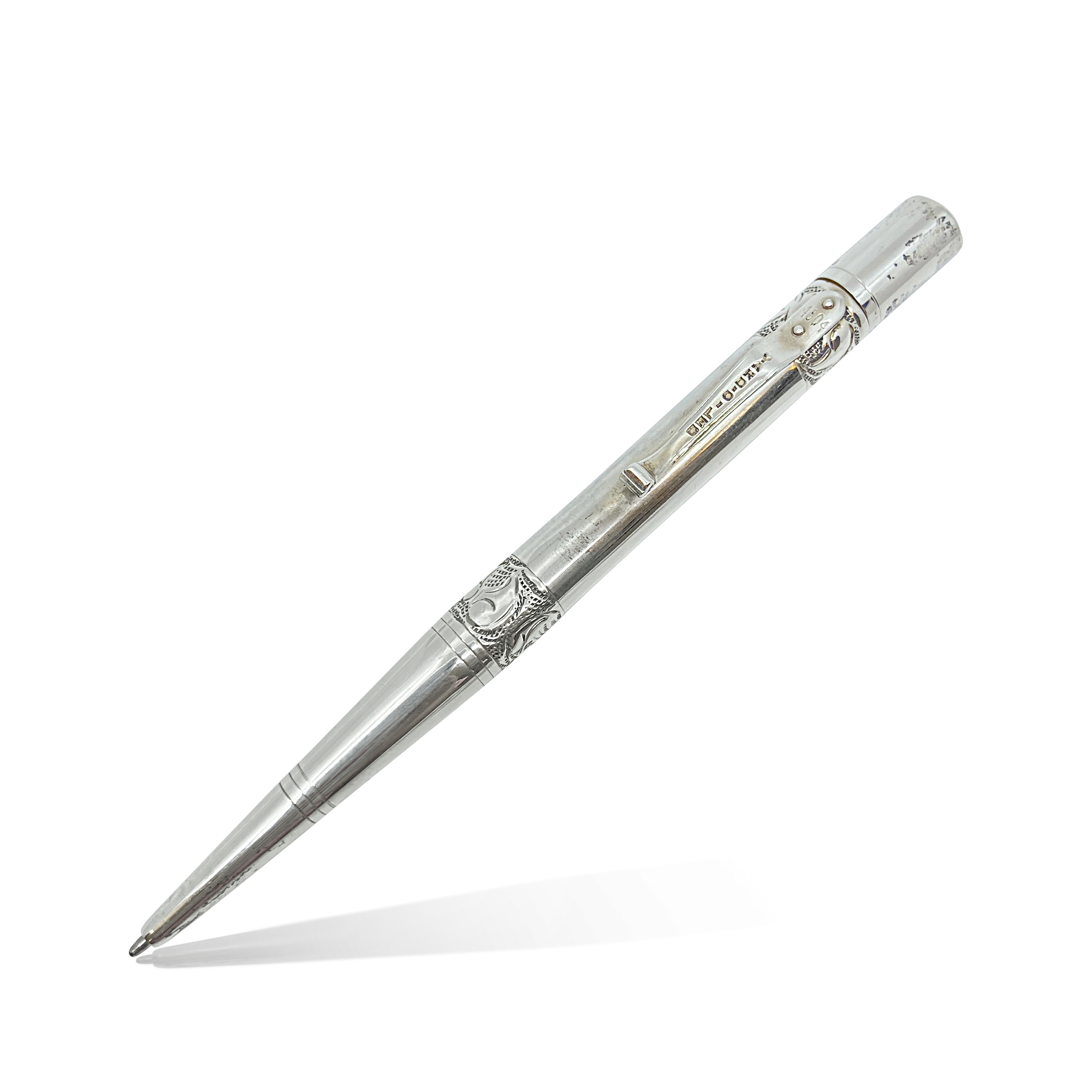 Yard-O-Led Sterling Silver Ballpoint Pen Available For Immediate