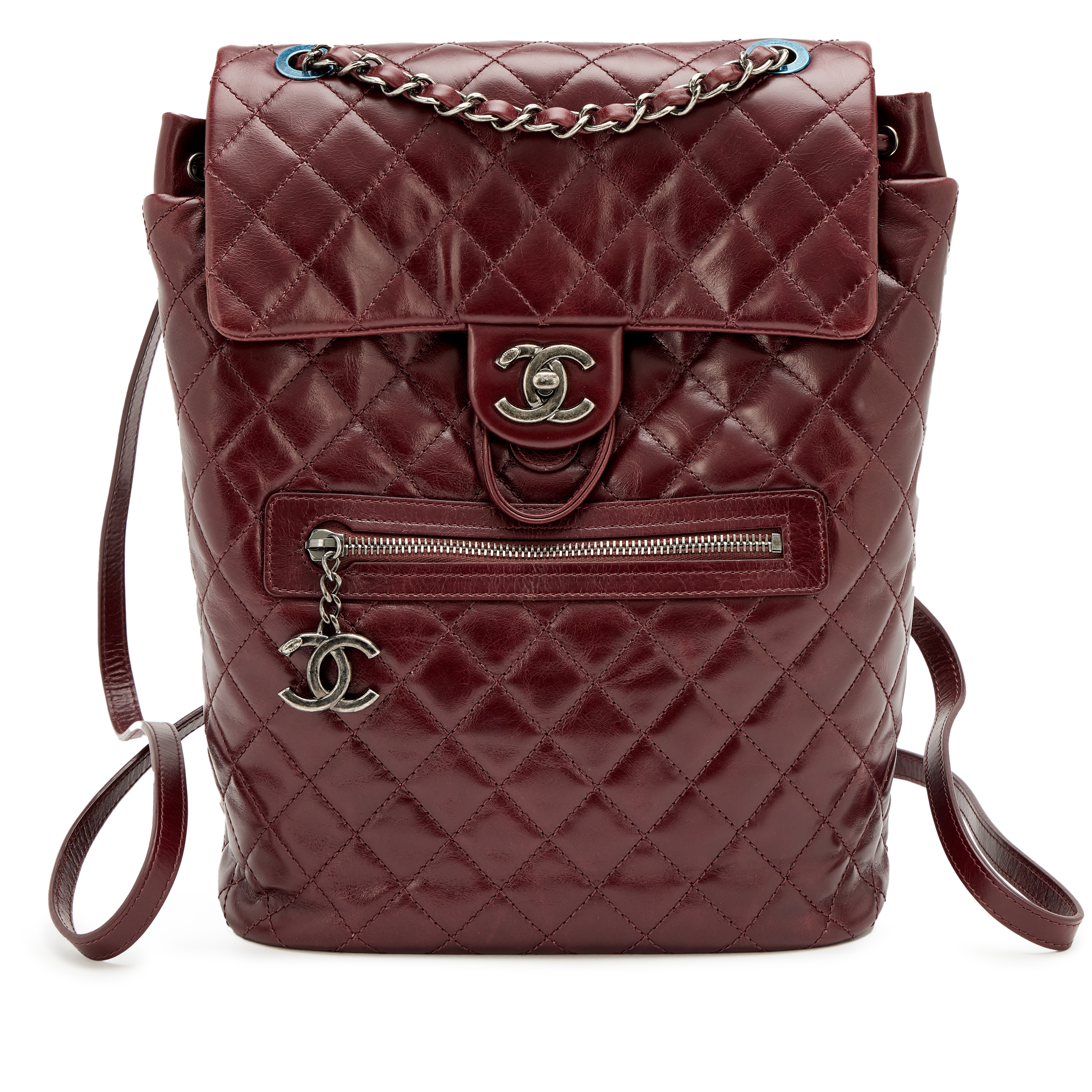 lug Quilted Backpack in Burgundy Lug Classic Quilted Backpack - Hatchback SE - QVC.com main image 3