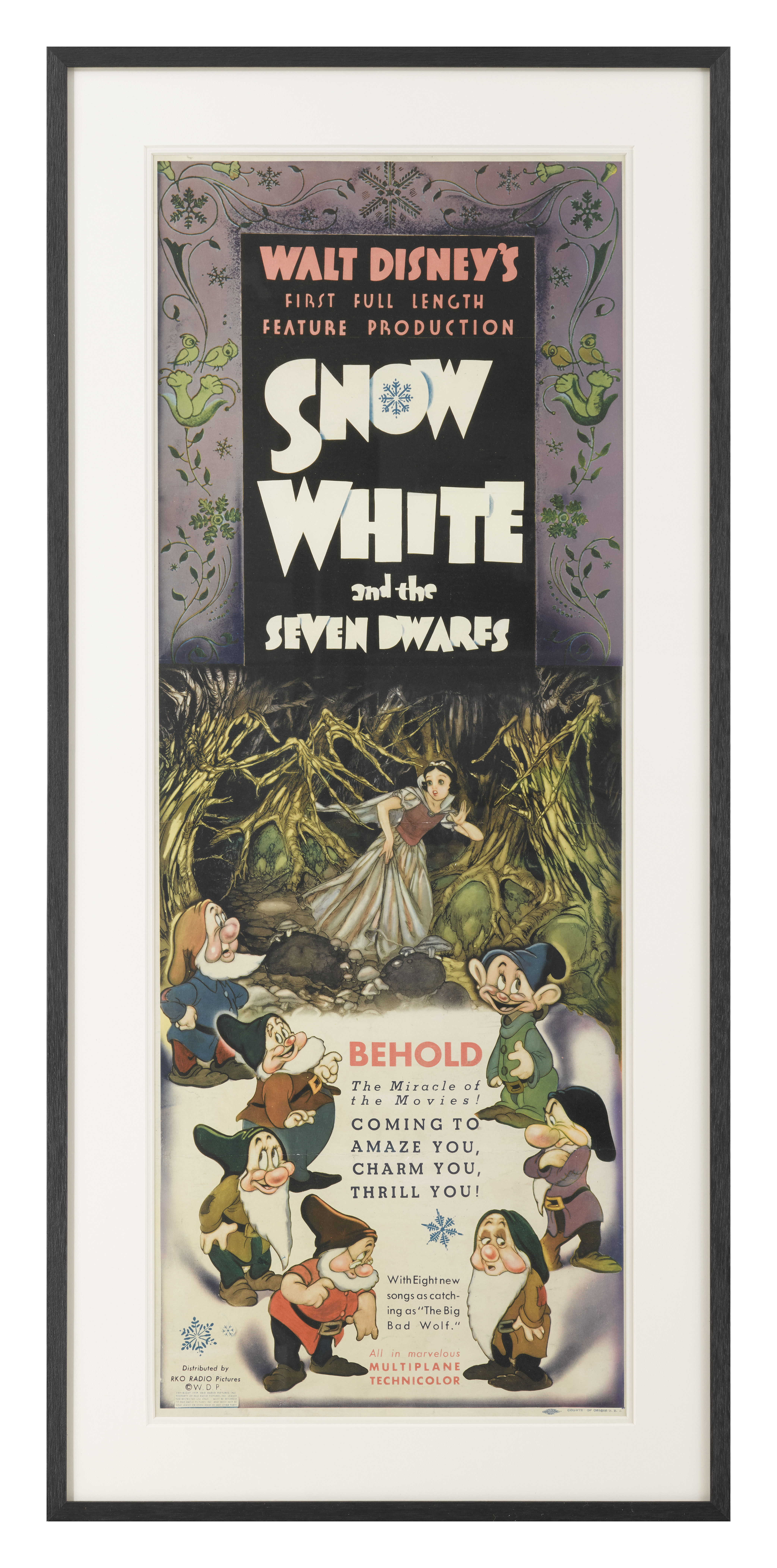 Walt Disney Studios Vintage Snow White And The Seven Dwarfs Movie