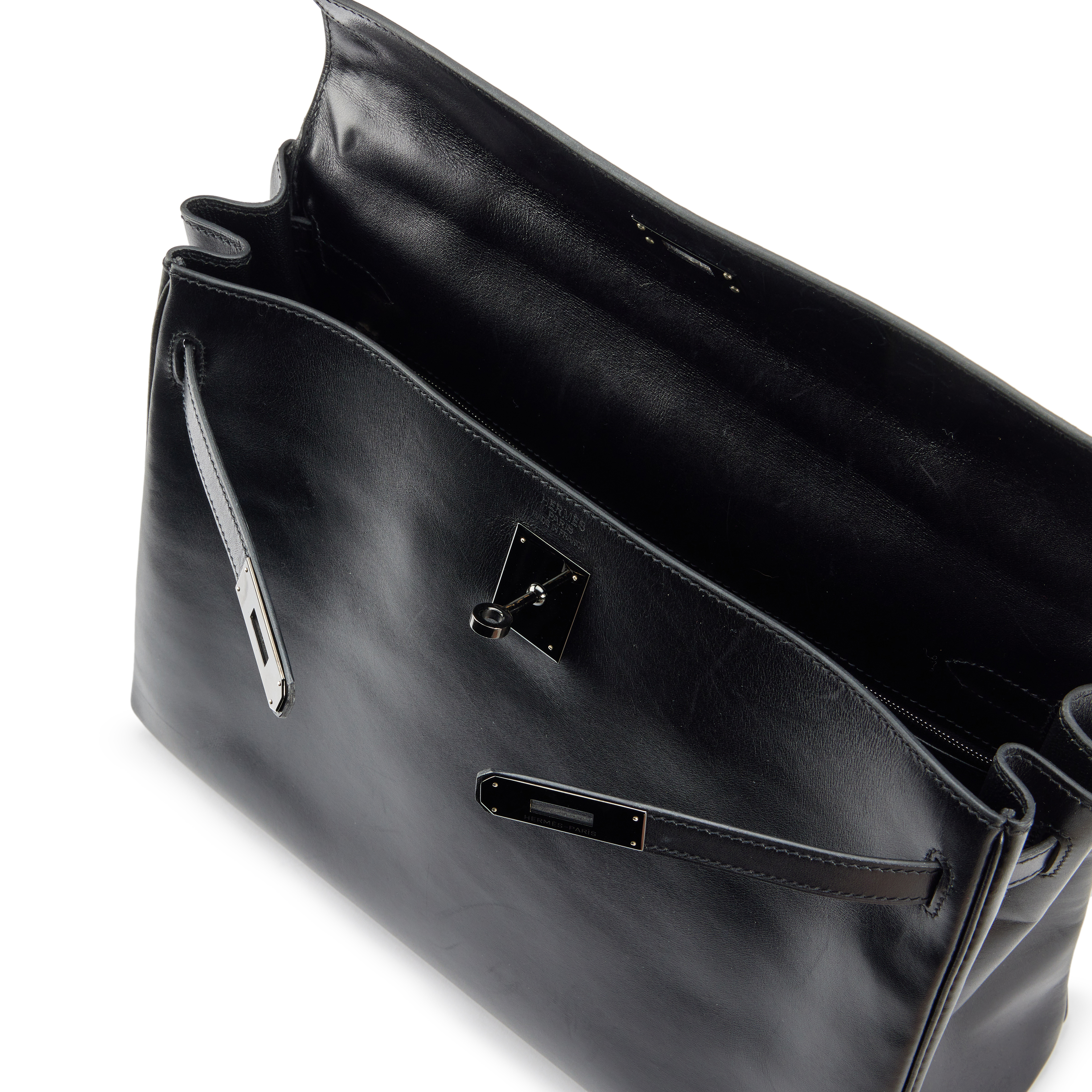 Hermès Black Box Calf Limited Edition So Black Retourne Kelly 35 Black PVD Hardware, 2010 - Image 6