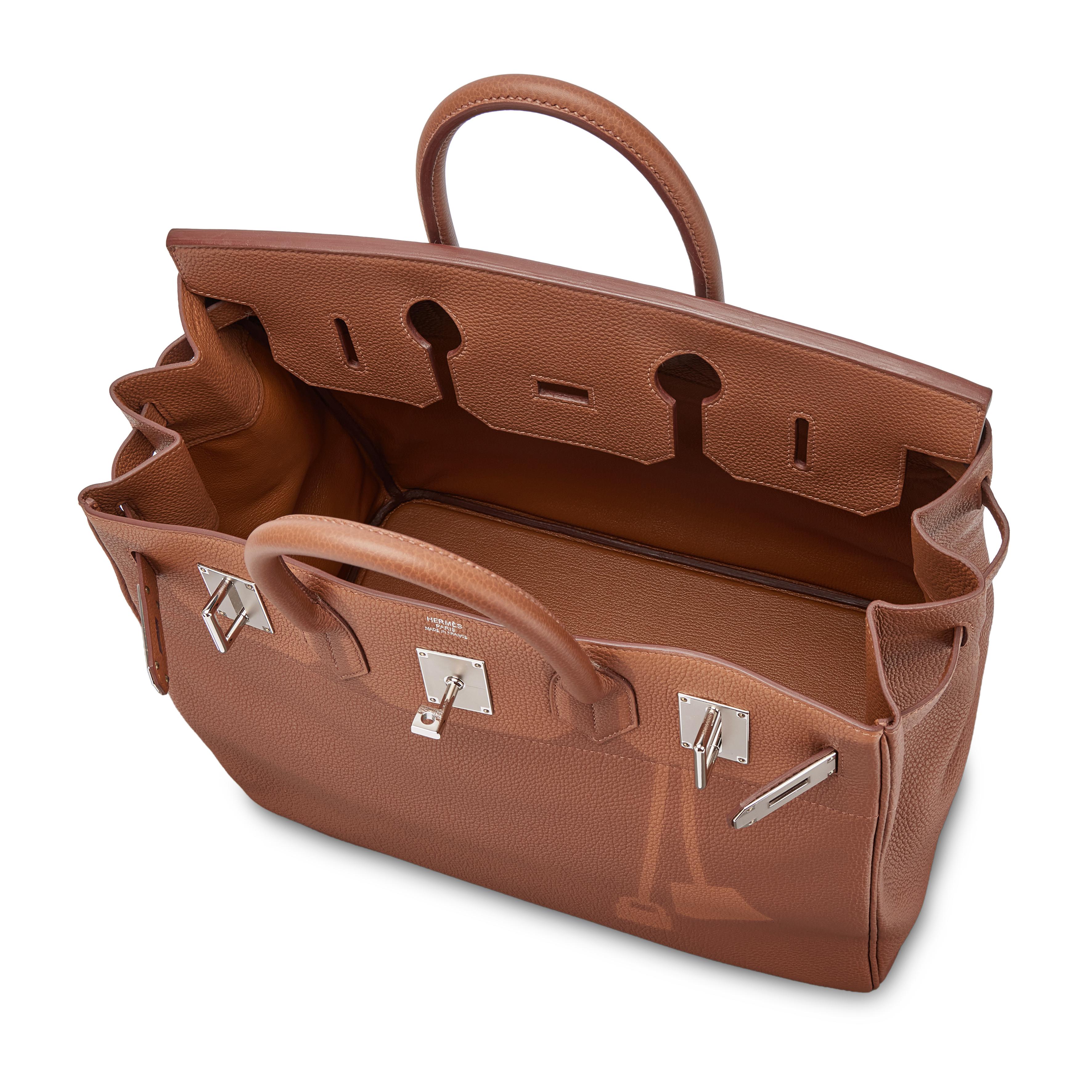 HERMES 　日出る国の皇子　PRICES DU SOLEIL LEVART Hermès Limited Edition Gold Togo Coup De Soleil HAC Haut à