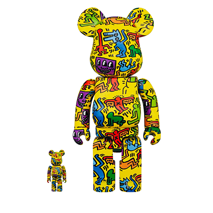 Medicom Toy BEARBRICK Keith Haring 100% And 400% Available For