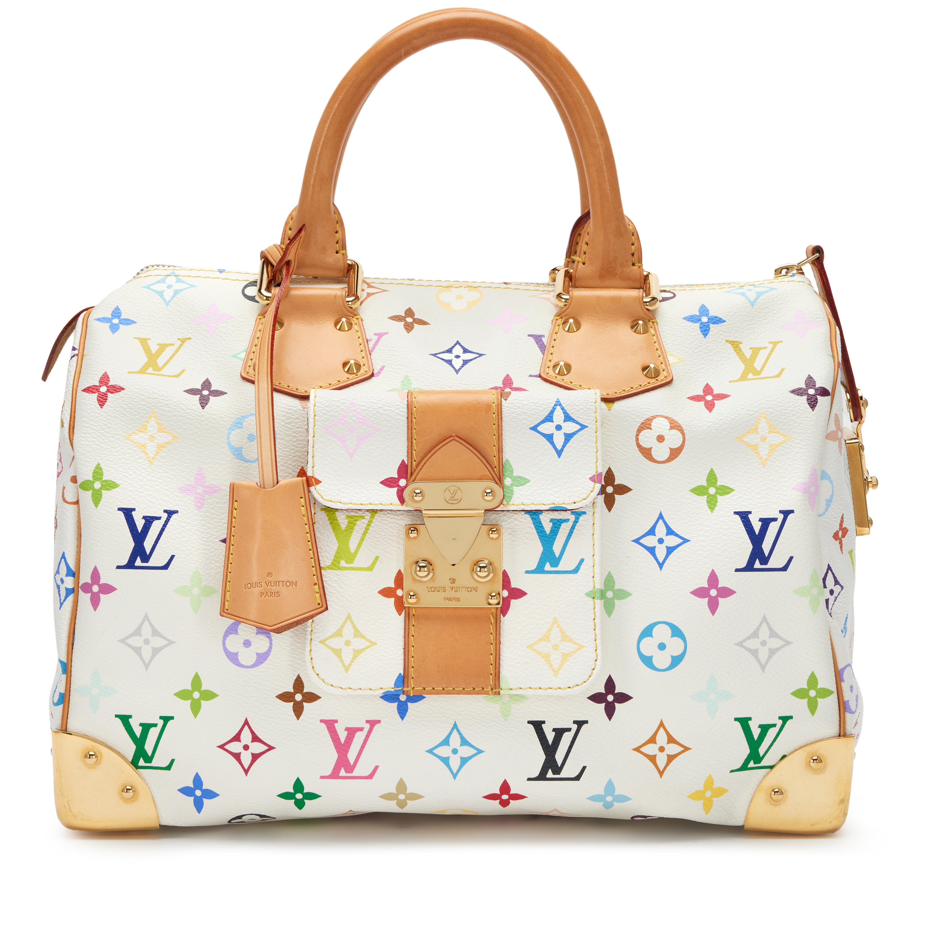 Louis Vuitton Takashi Murakami White Monogram Multicolore Coated