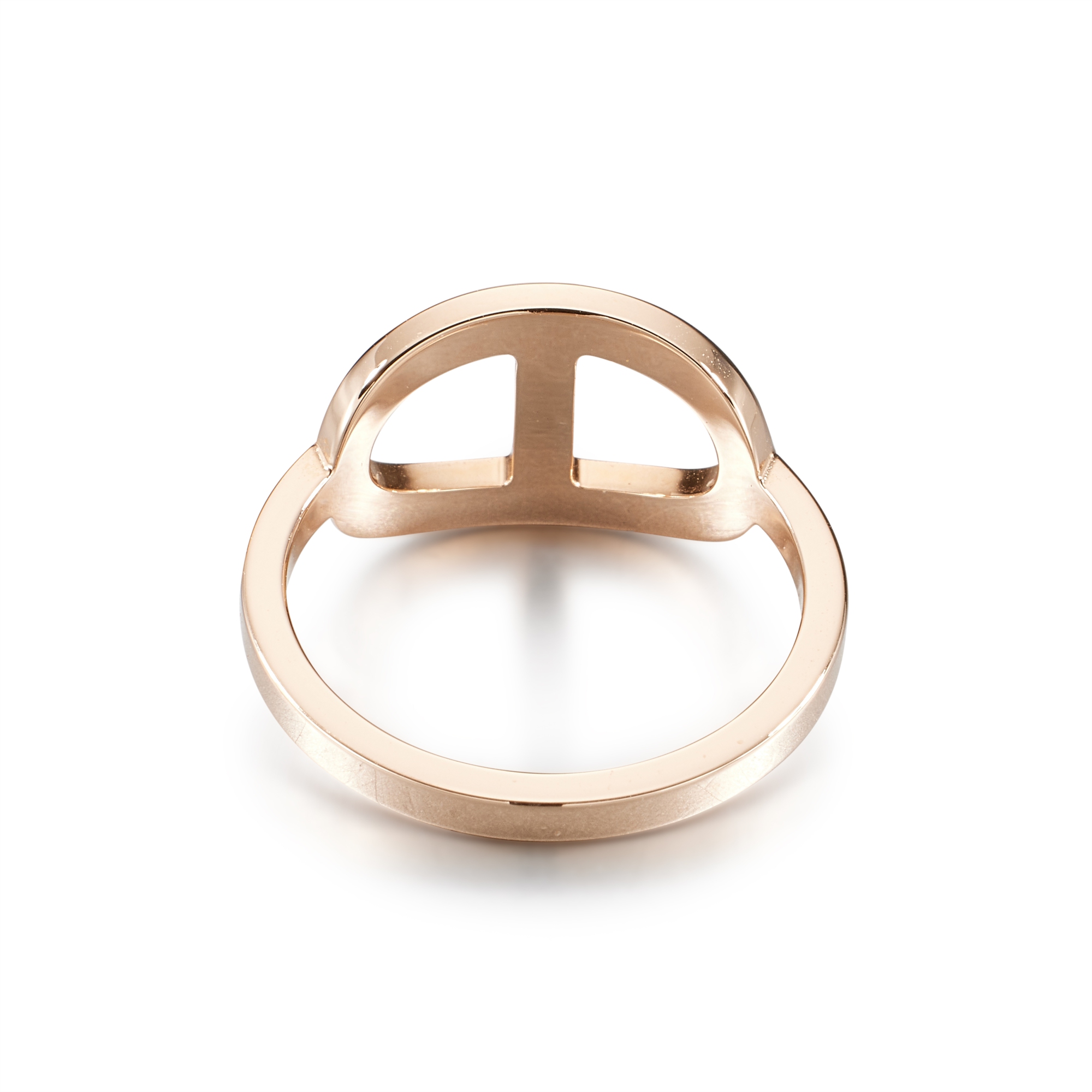 Hermès Rose Gold And Diamond Chaine D'Ancre Contour Ring