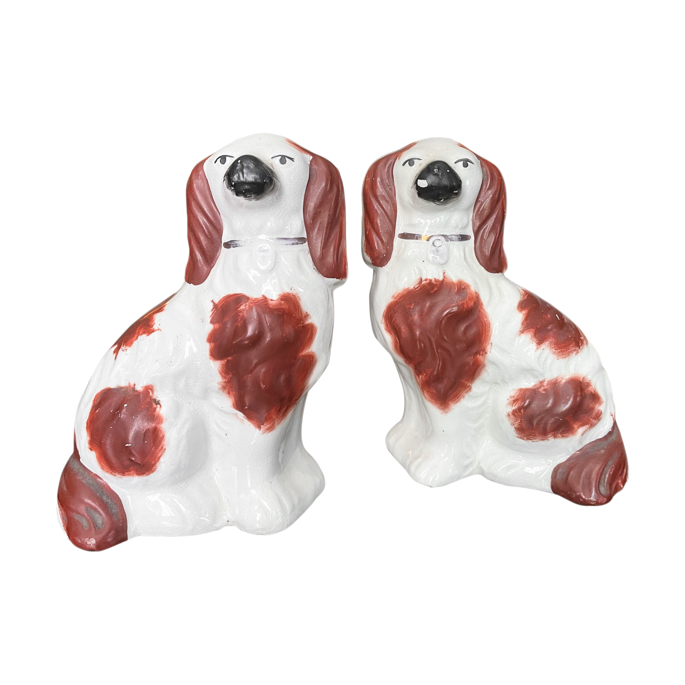 Antique English Victorian Staffordshire Dogs Available For