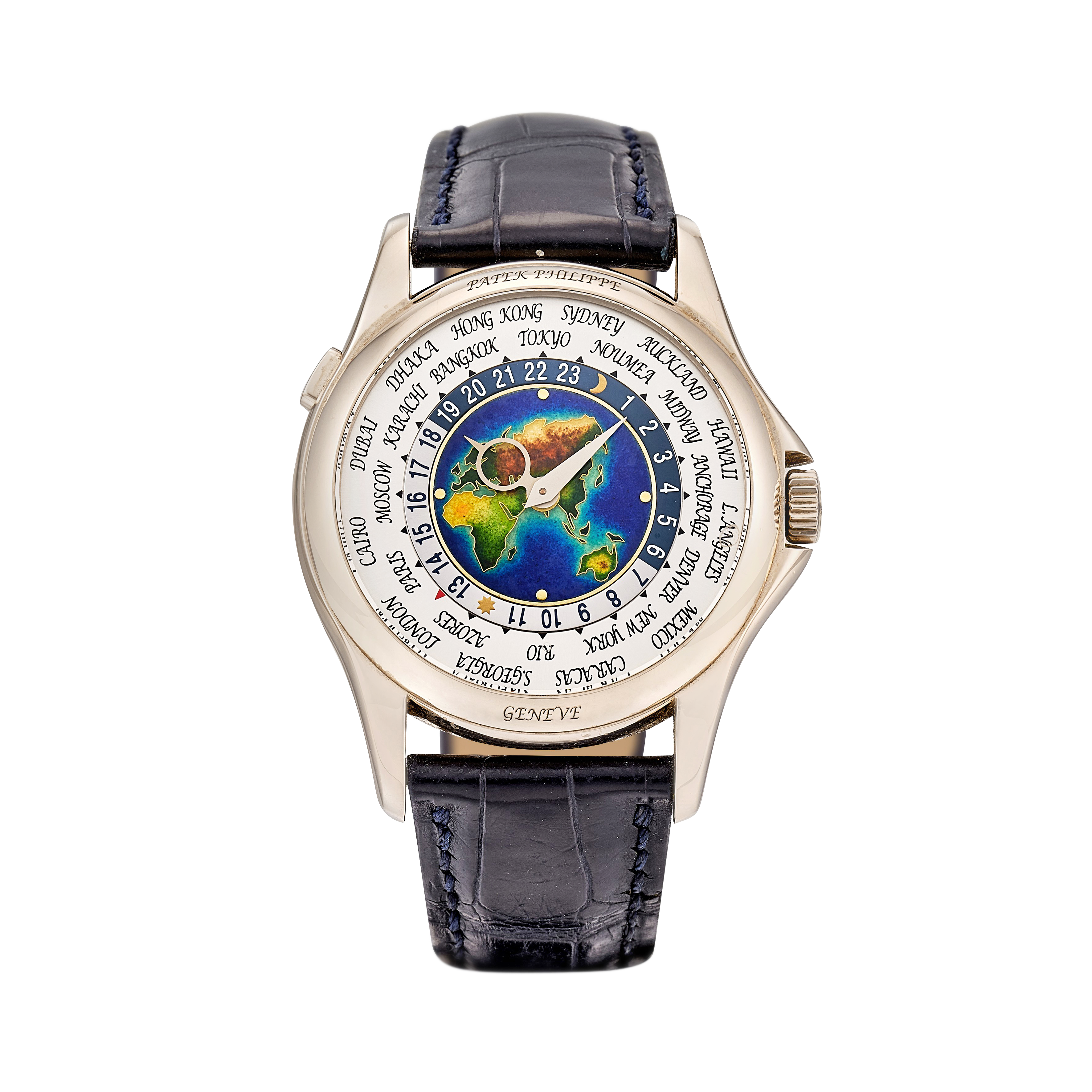 patek world time enamel