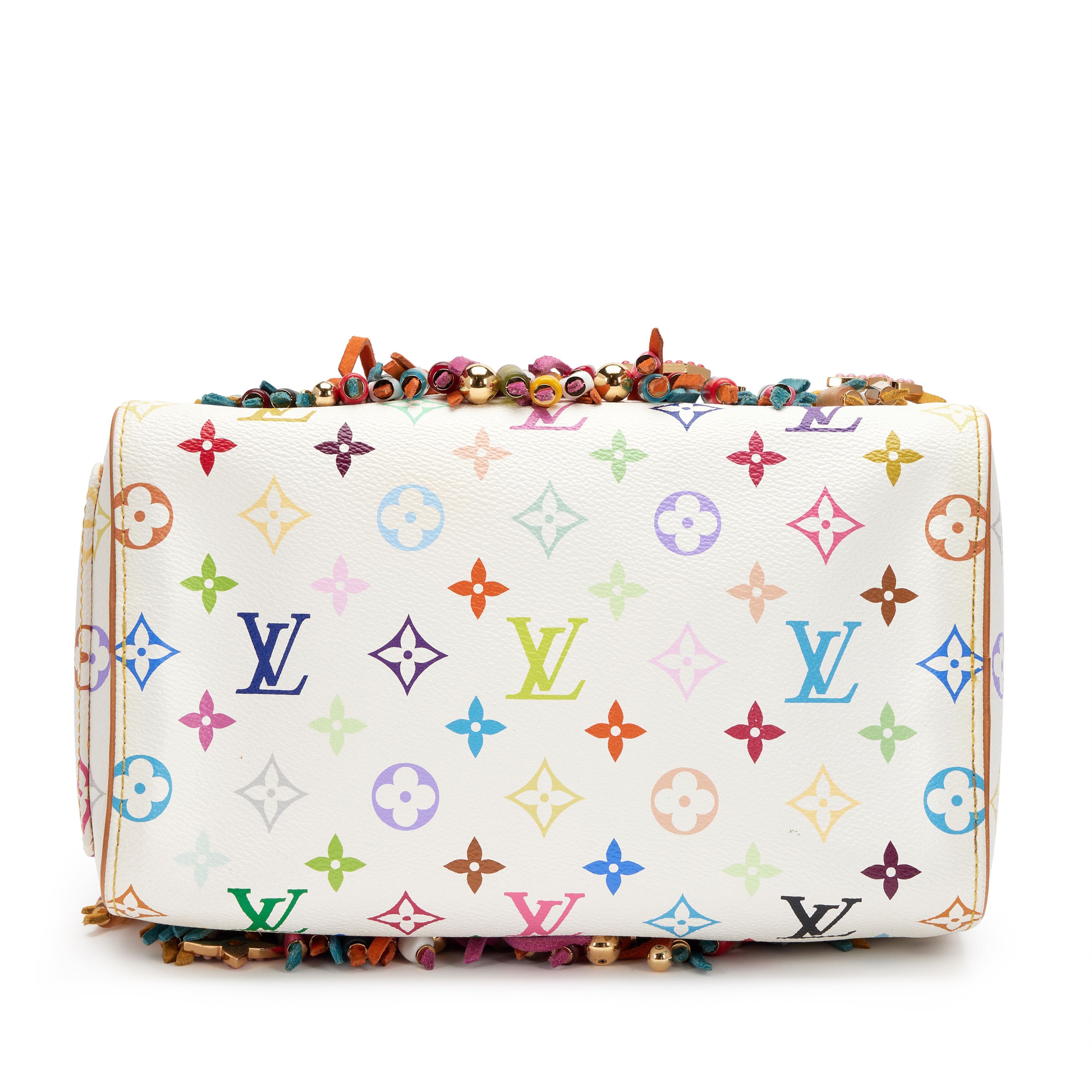 LOUIS VUITTON 本物保証！スピーディー25 Louis Vuitton Limited Edition White Monogram Multicolor
