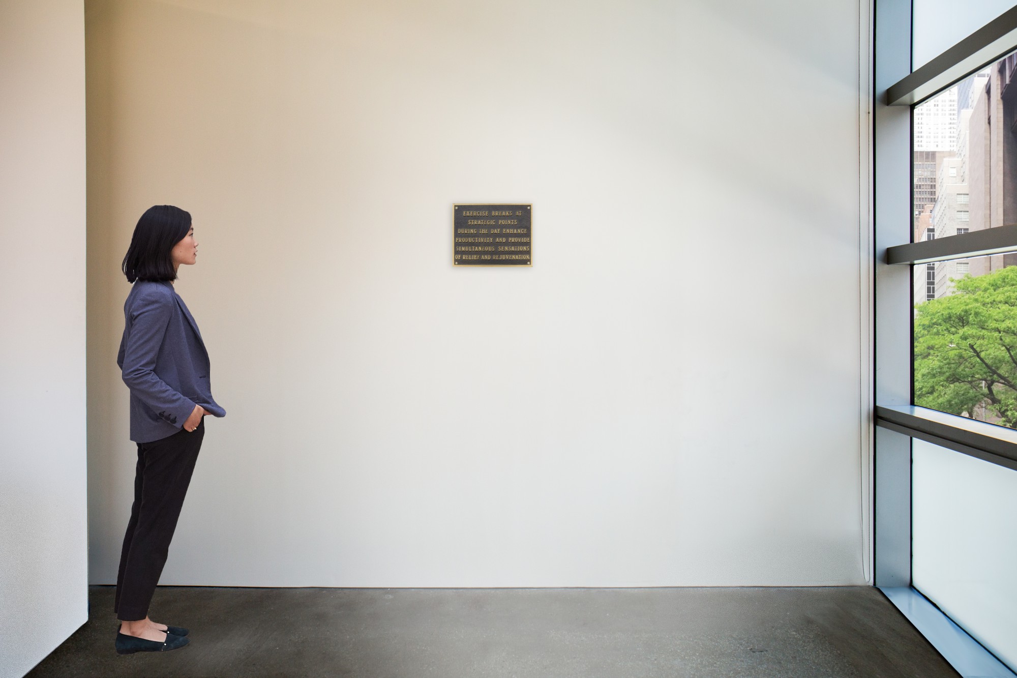 JENNY HOLZER THE LIVING SERIES EXERCISE BREAKS AT STRATEGIC POINTS