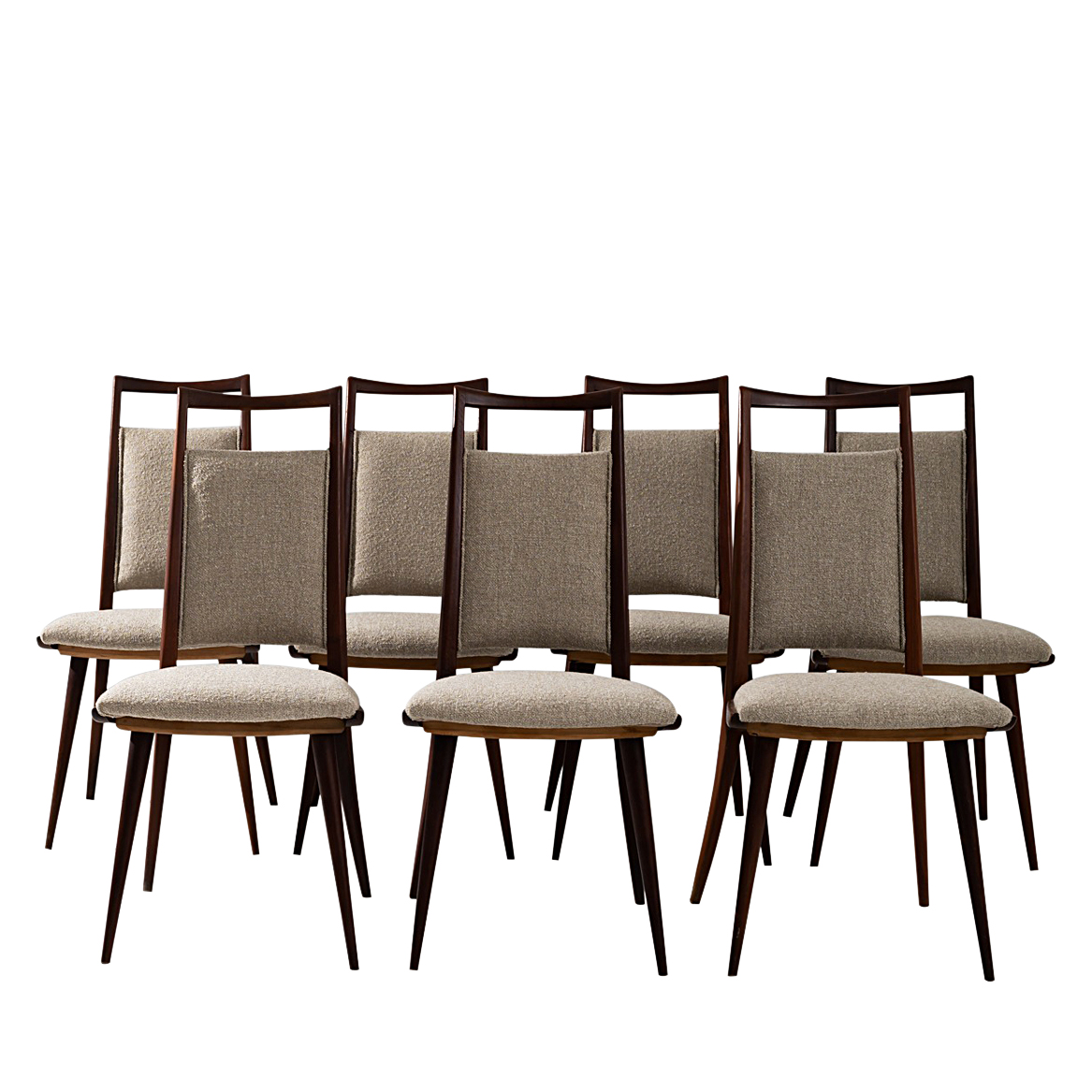 Vintage Danish Mid-Century Modern Upholstered Dining Chairs Available For Immediate Sale At ...