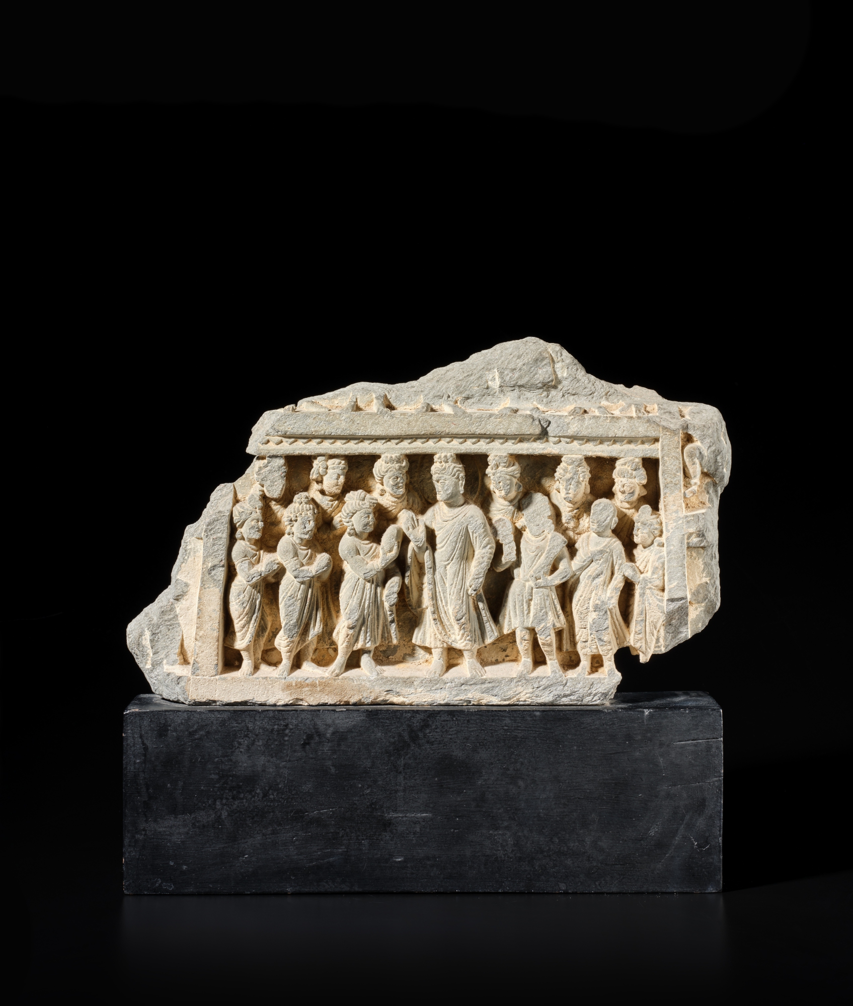 A gray schist panel of Buddha and bodhisattvas, Ancient Region of ...