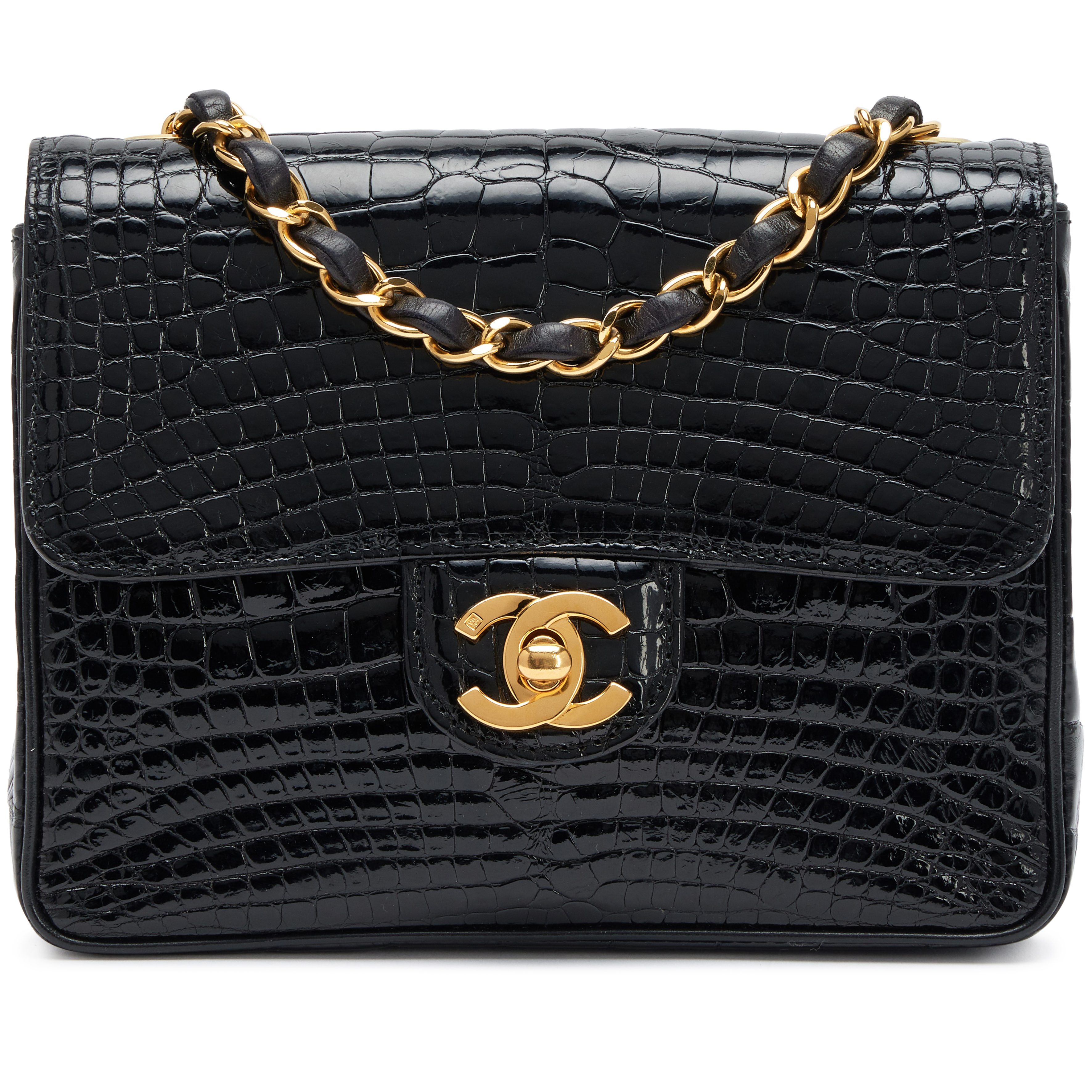 chanel-vintage-black-alligator