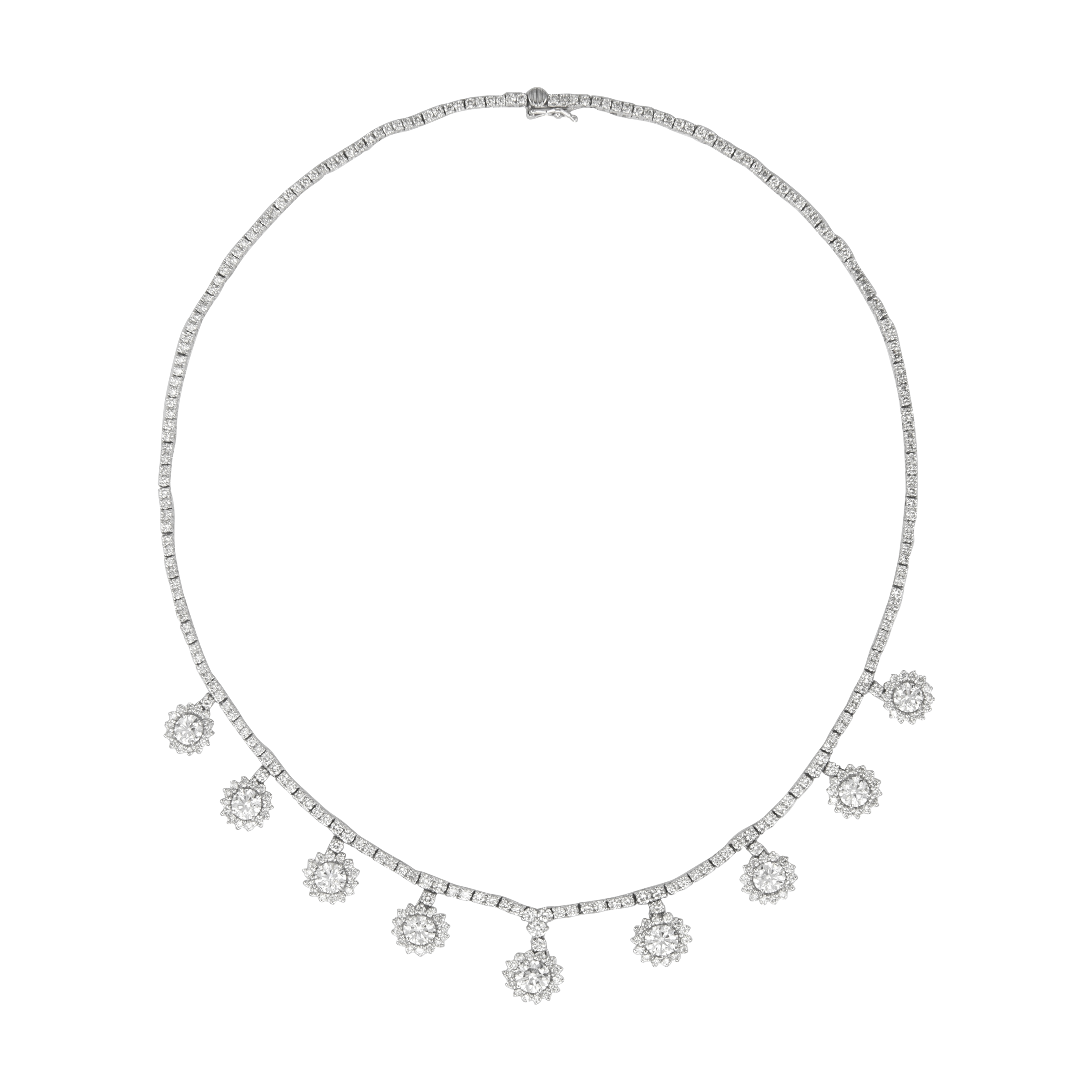 White Gold And Diamond Necklace Available For Immediate Sale At Sotheby’s