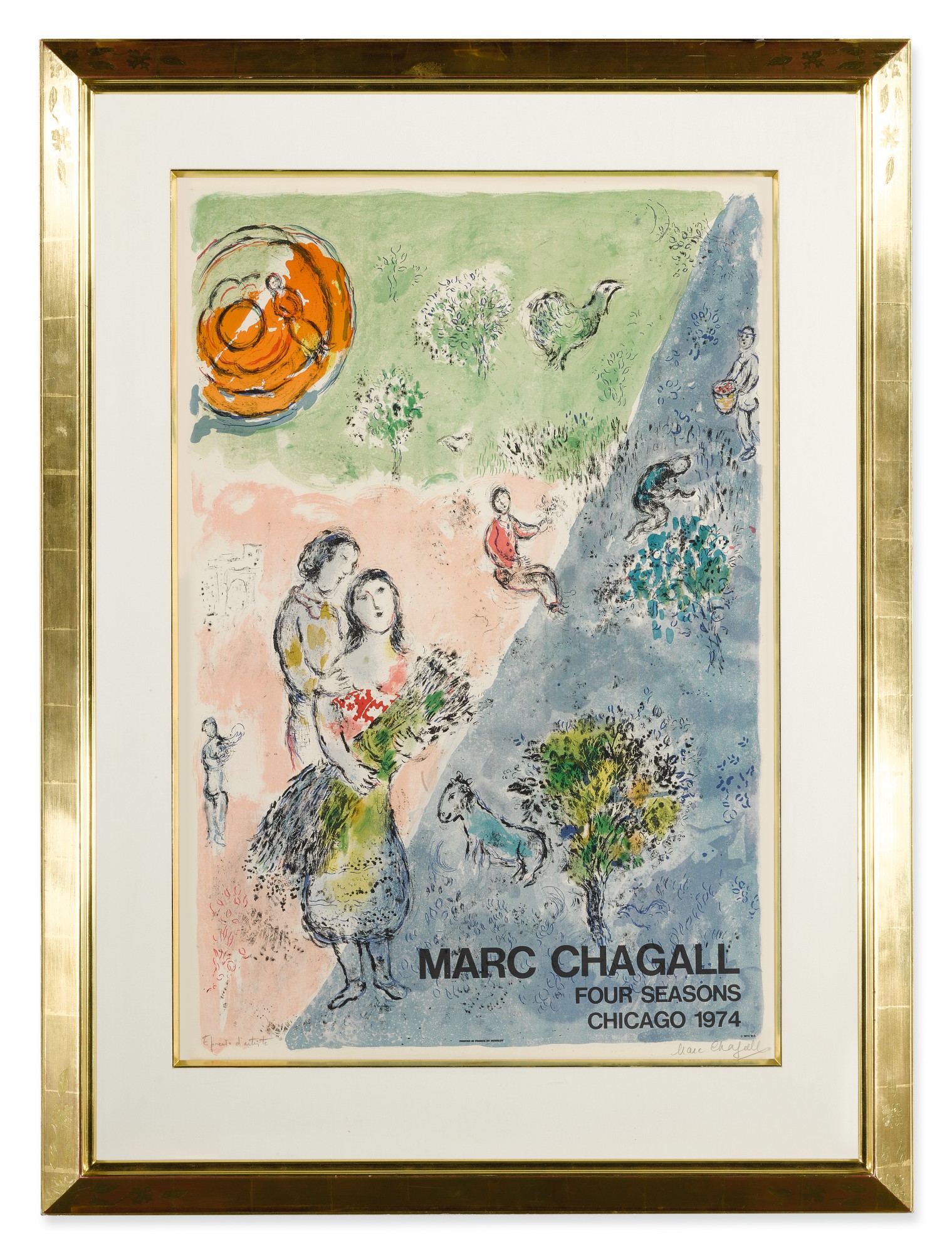 MARC CHAGALL | THE FOUR SEASONS (M. 727) | Chagall Online: A World of ...