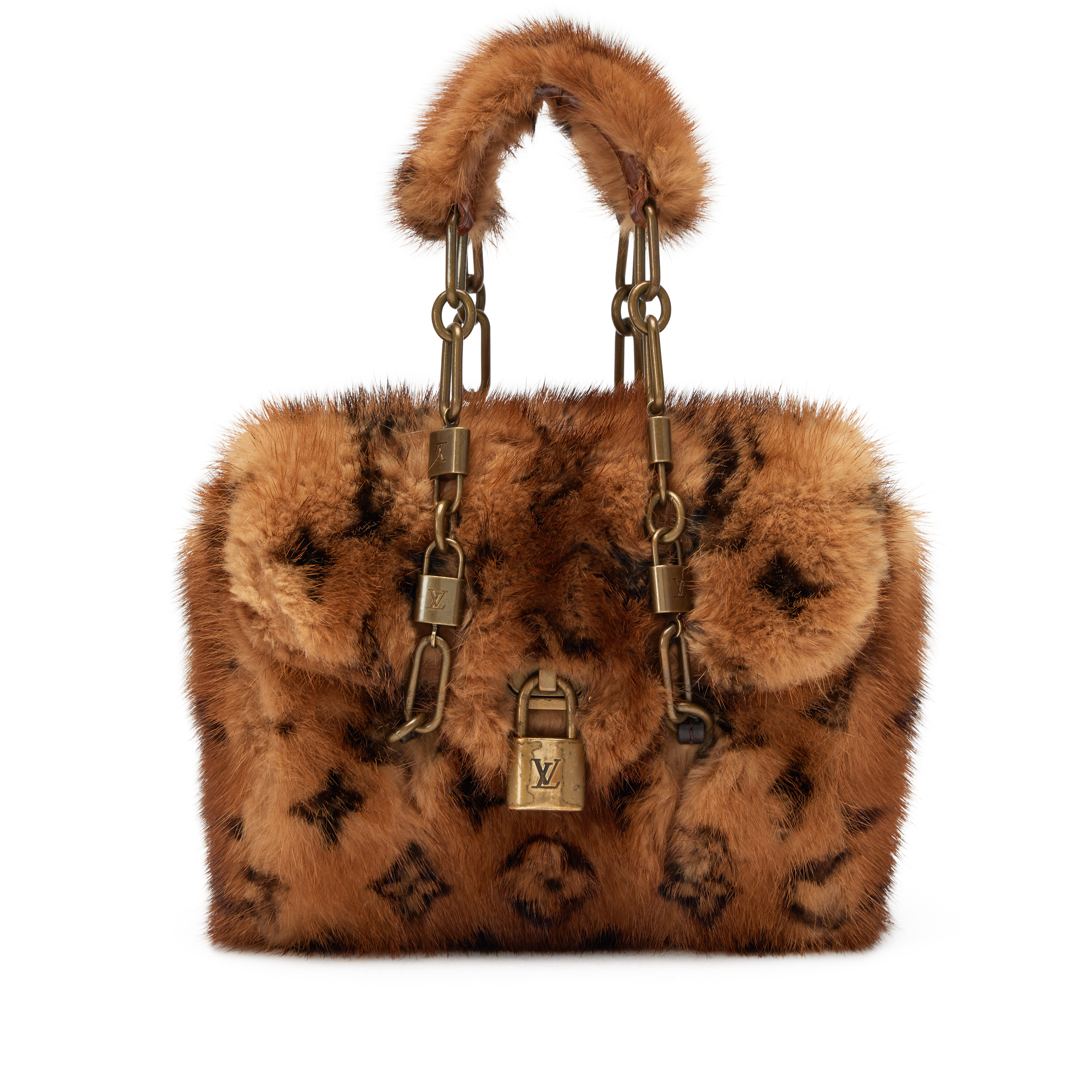 Louis Vuitton Vintage Brown Monogram Mink And Alligator Les