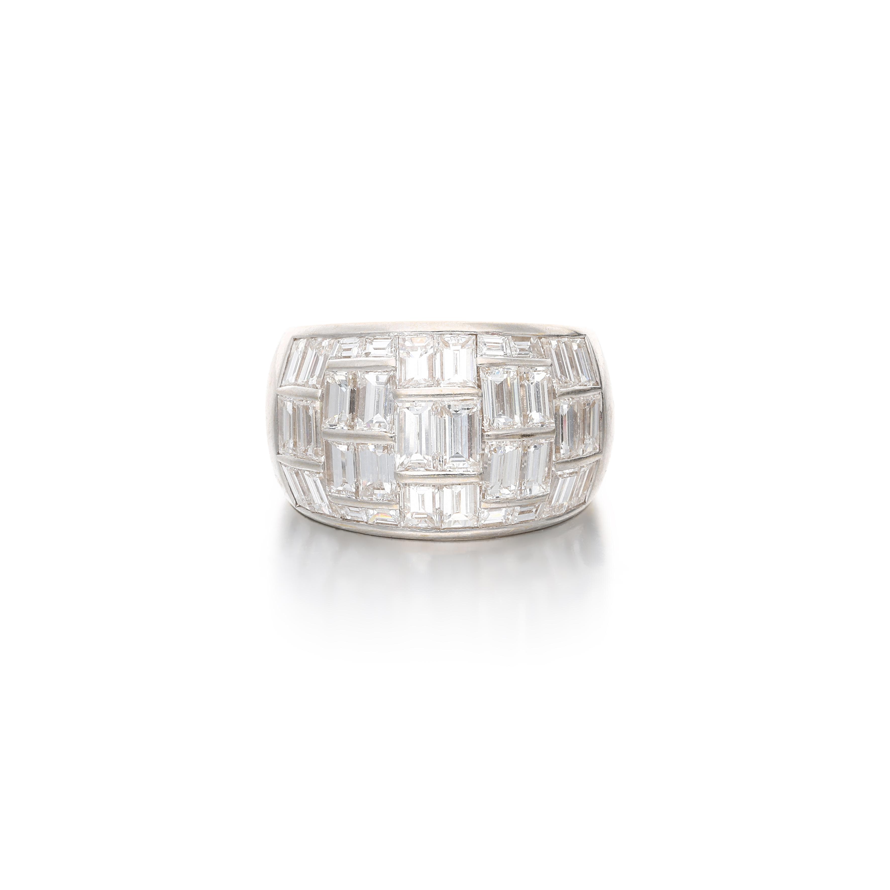 White Gold And Diamond Band Ring Available For Immediate Sale At Sotheby’s