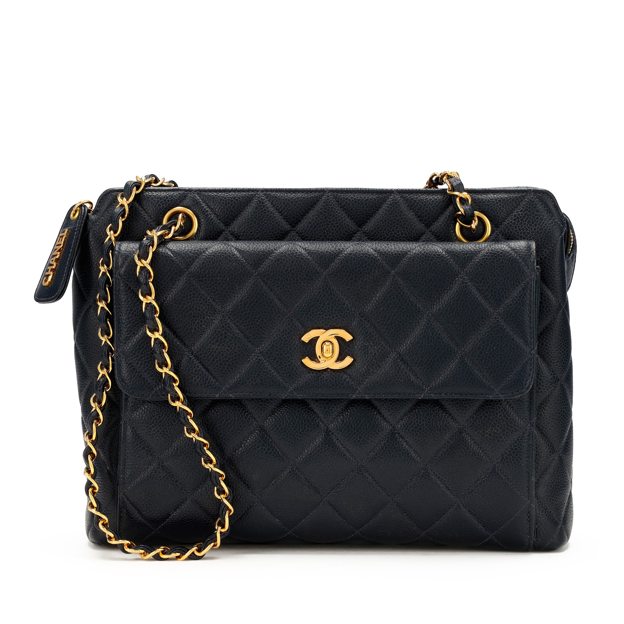 ショルダーバッグ・ポシェット × ヴィンテージ(中古) Chanel Caviar Chain Shoulder Bag ショルダーバッグ・ポシェット × ヴィンテージ(中古) Chanel