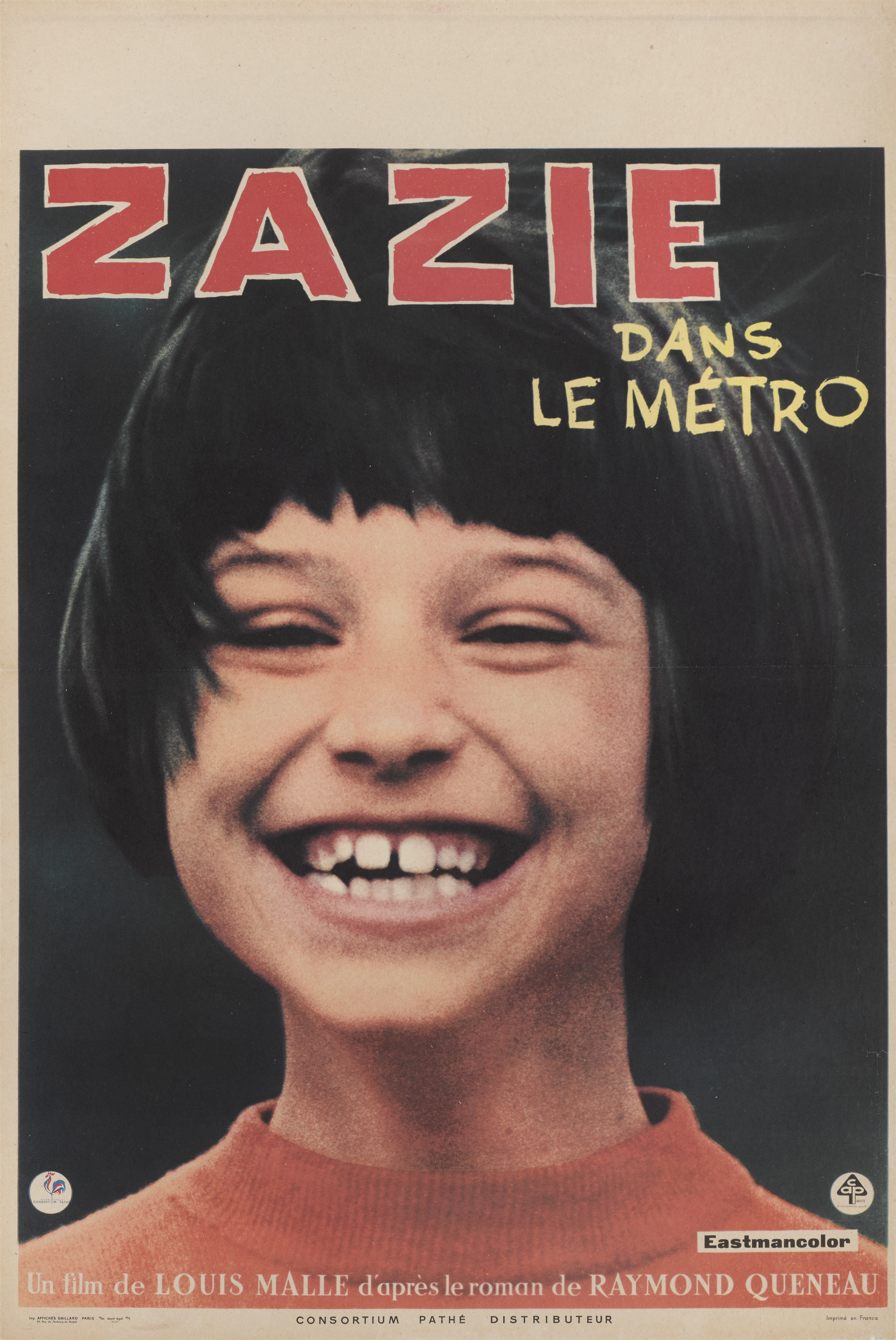 Zazie métro le dans 映画　地下鉄のザジ　ポスター　Zazie dans poster movie Belgian (1960) métro le コレクション