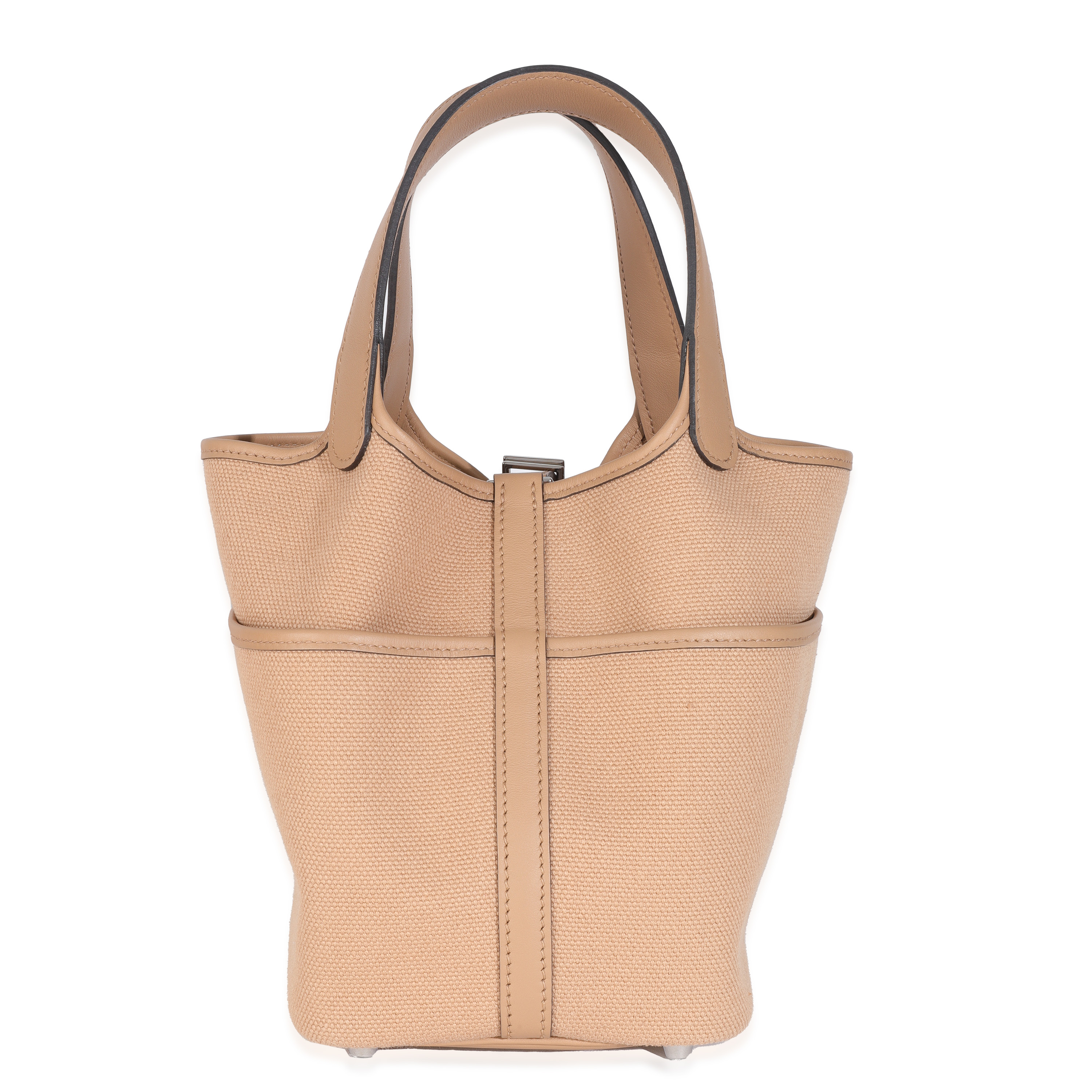 Hermès Chai Toile Goeland Swift Cargo Picotin Lock 18 Palladium