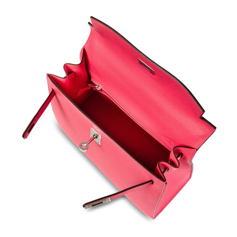 Hermès Rose Azalee Epsom Sellier Kelly 25 Palladium Hardware, 2025