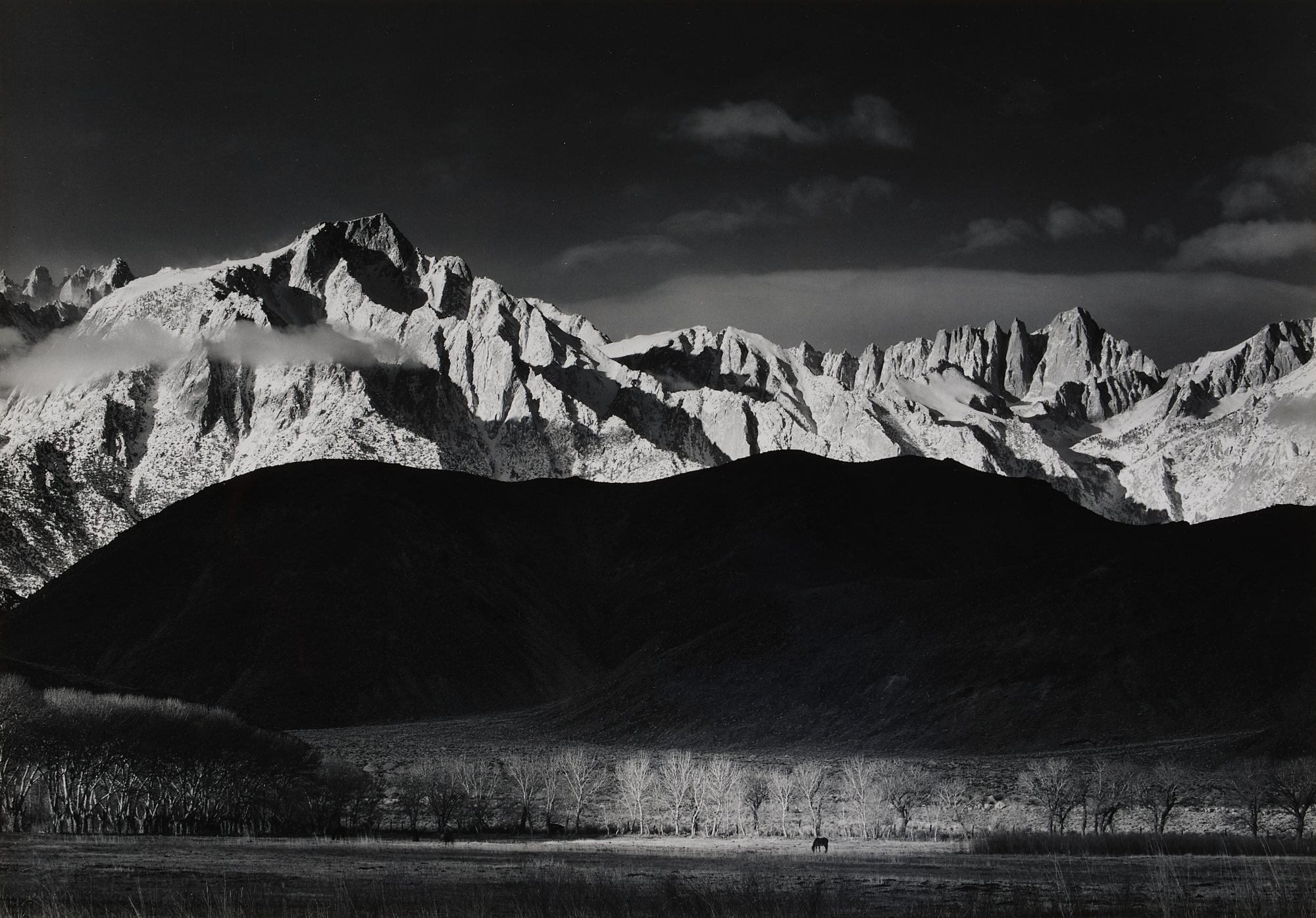 Winter Sunrise, Sierra Nevada from Lone Pine, California Classic