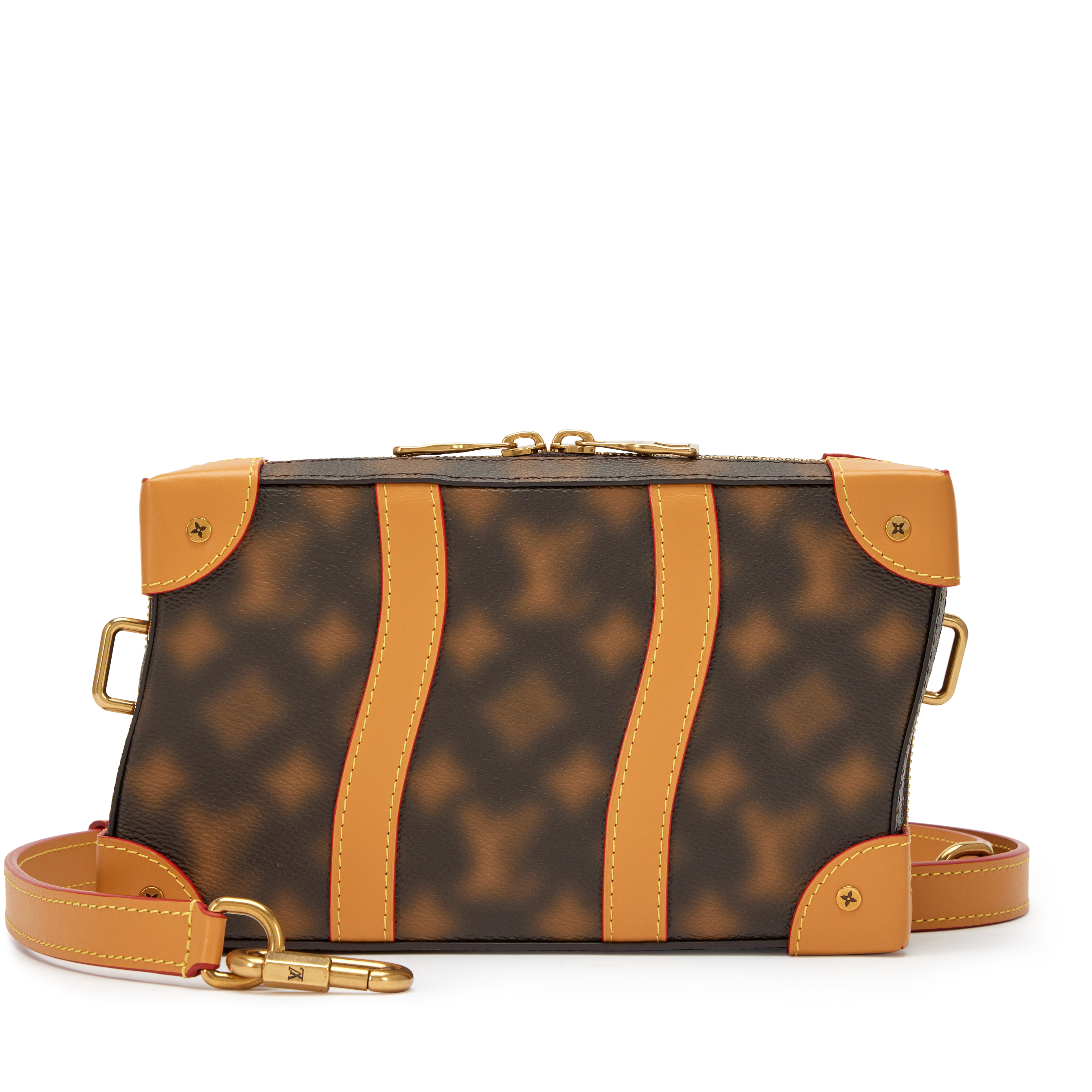 お洒落なゆがみ♪【LOUIS VUITTON】Soft Trunk Blurry Monogram Louis Vuitton Brown Monogram Blurry Coated Canvas Soft Trunk