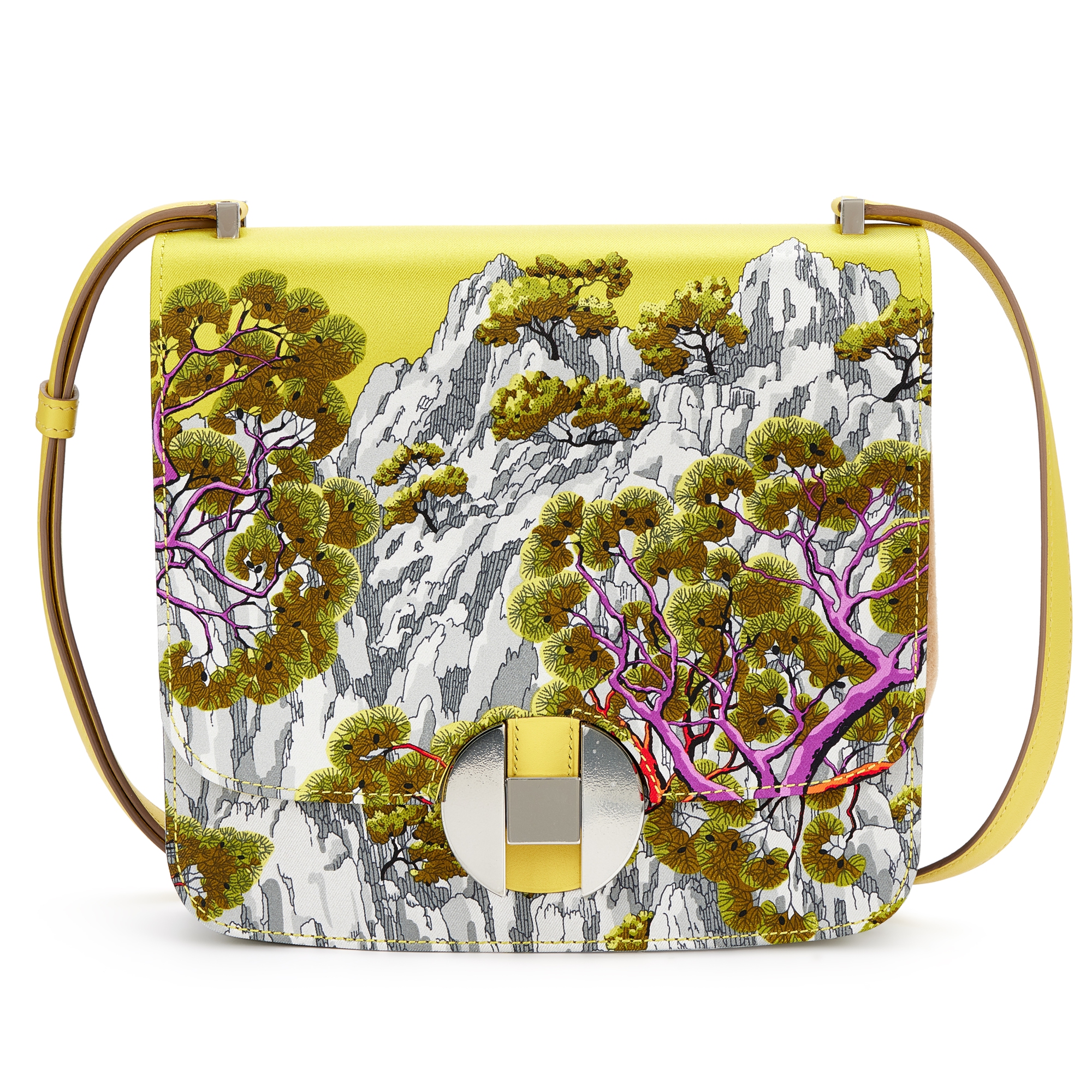 Hermès Lime Swift And Silk Sieste Au Paradis 2002 20 Palladium