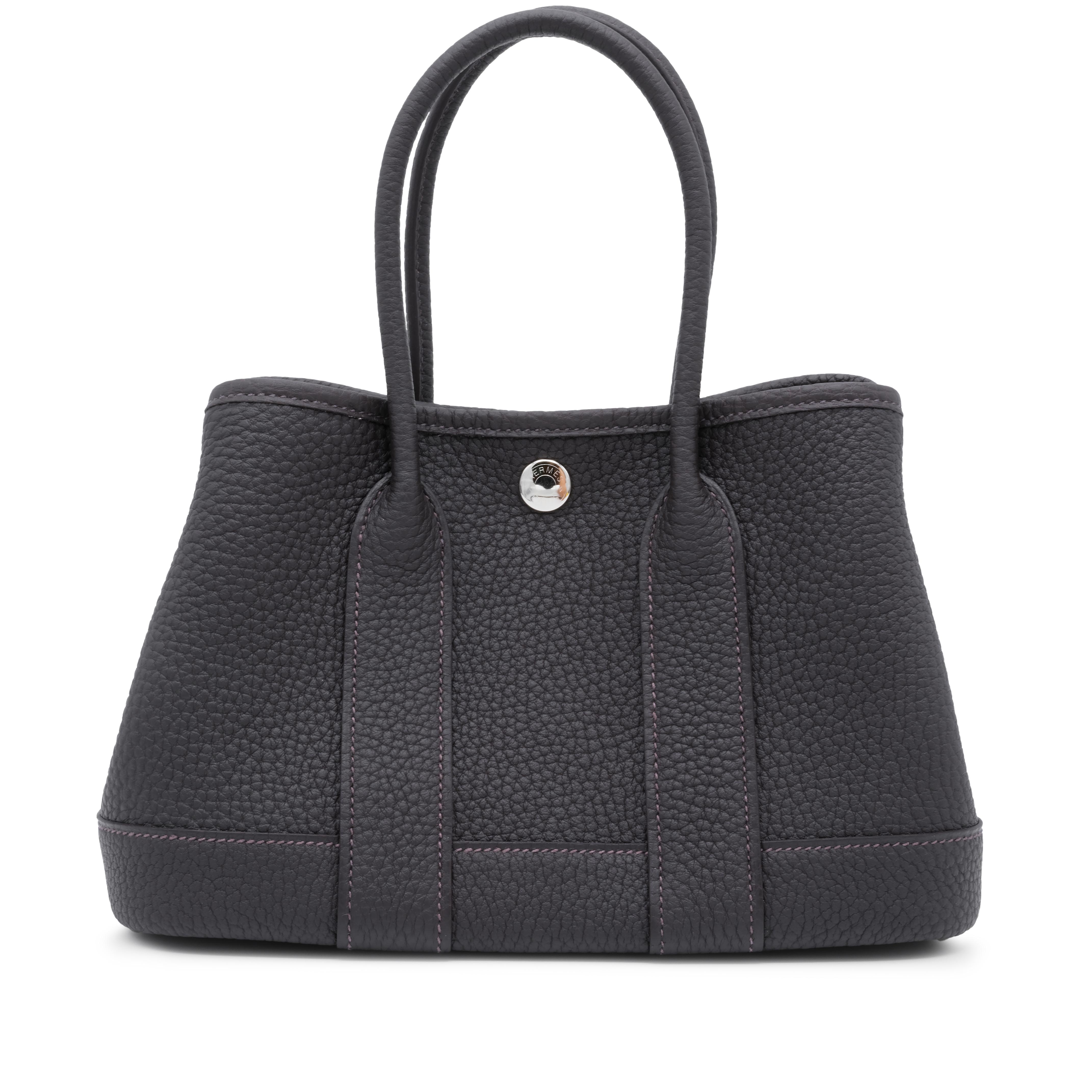 Hermès Bai Brun Negonda Neo Garden Party 23 Palladium Hardware