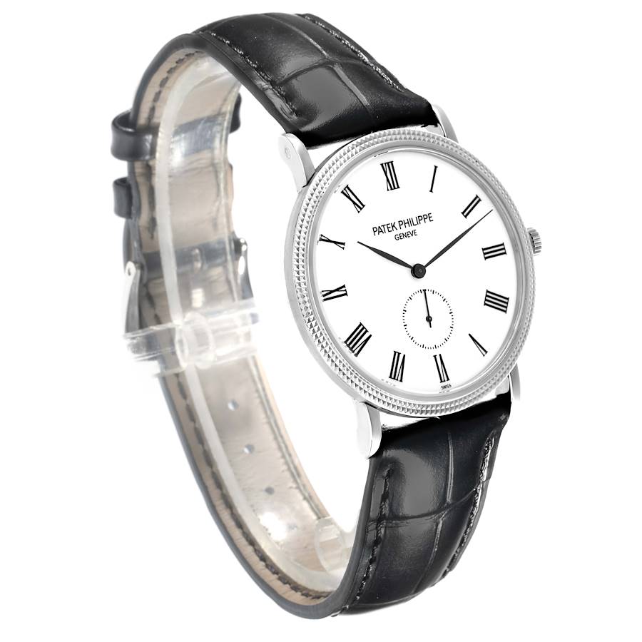 Patek Philippe Calatrava (Reference 5119G-001). A white gold manual wristwatch. - Image 3