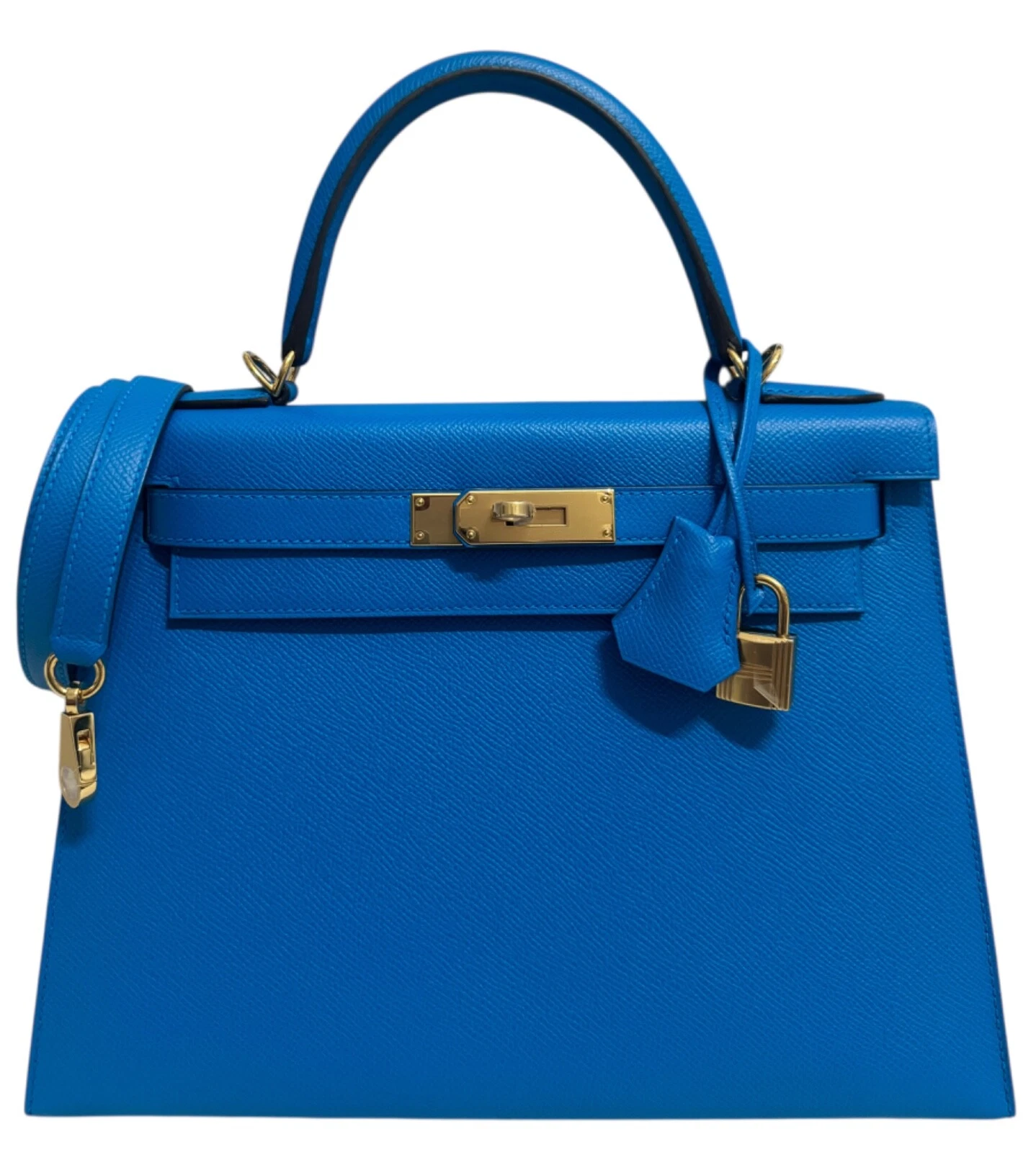 Hermès Bleu Zanzibar Epsom Sellier Kelly 28 Gold Hardware, 2017