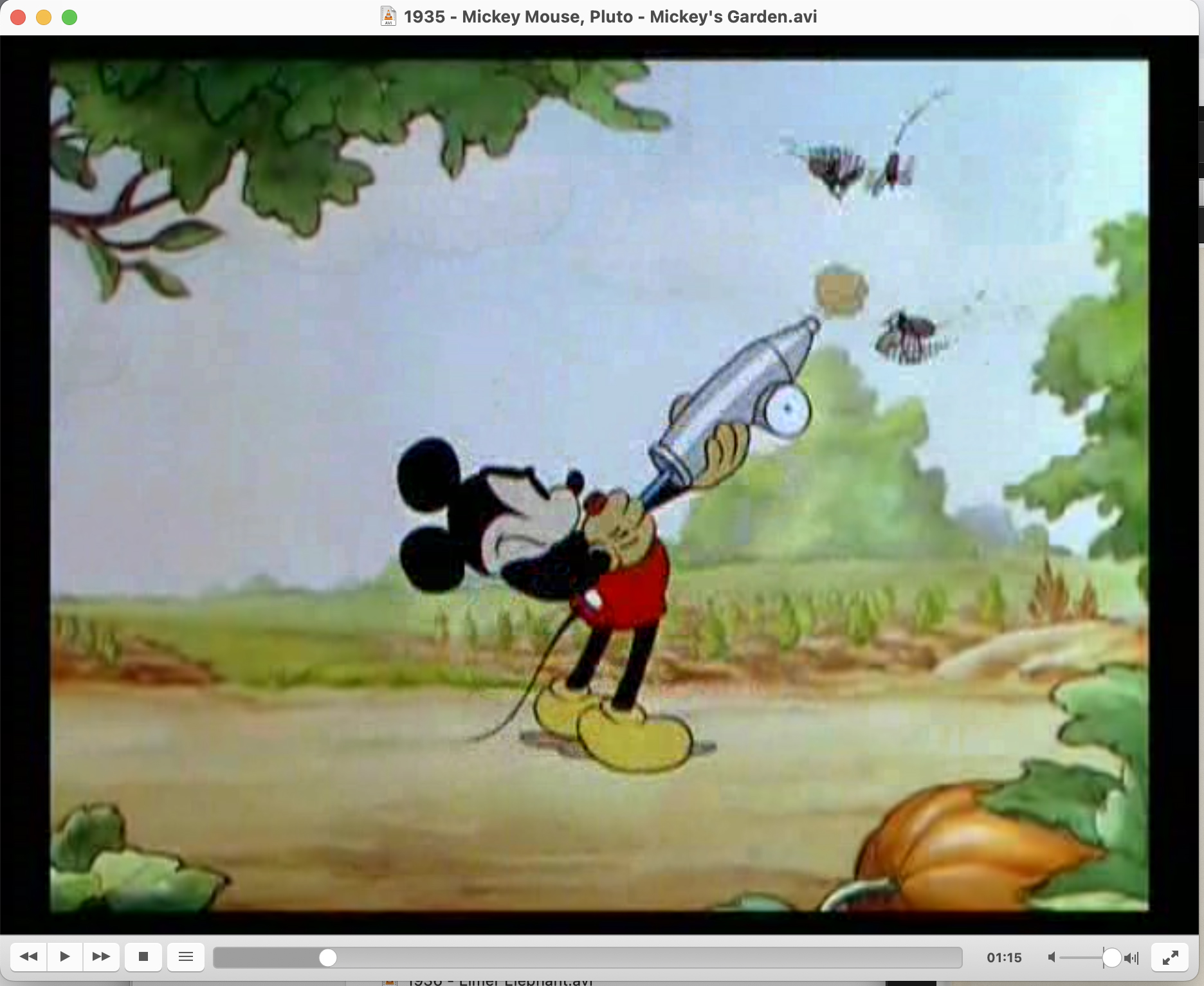 ミッキーマウス 鉛筆画 Mickey's Garden Walt Disney Studios Vintage Mickey's Garden Production