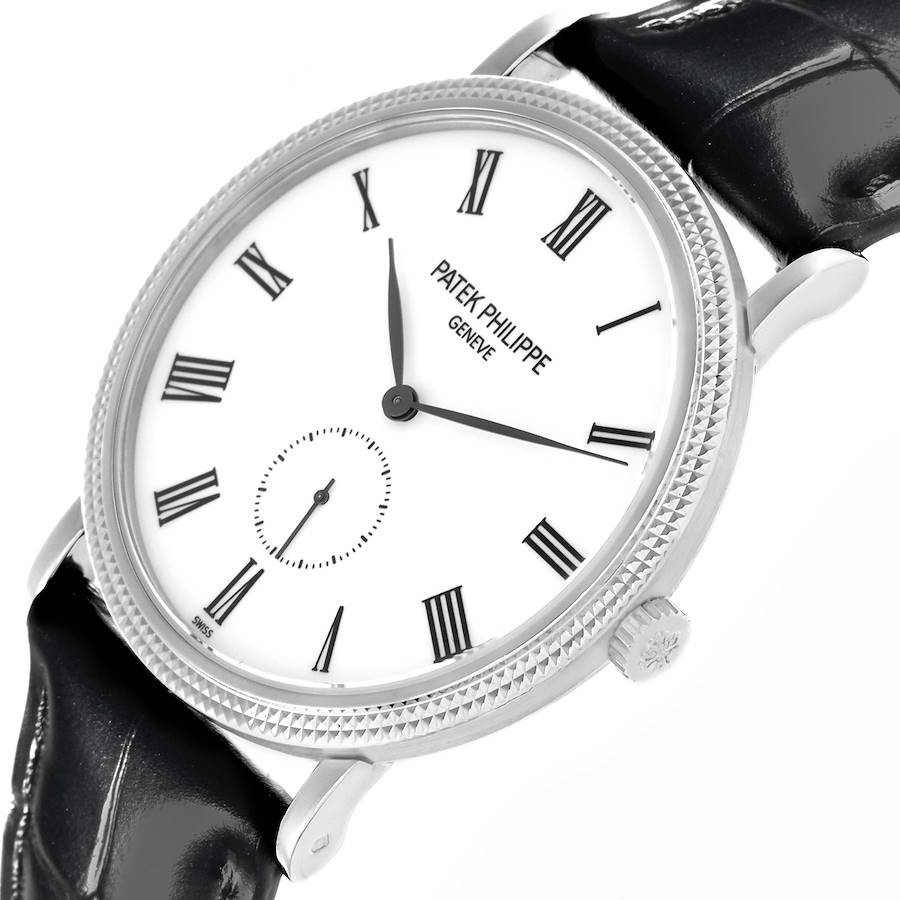 Patek Philippe Calatrava (Reference 5119G-001). A white gold manual wristwatch. - Image 5