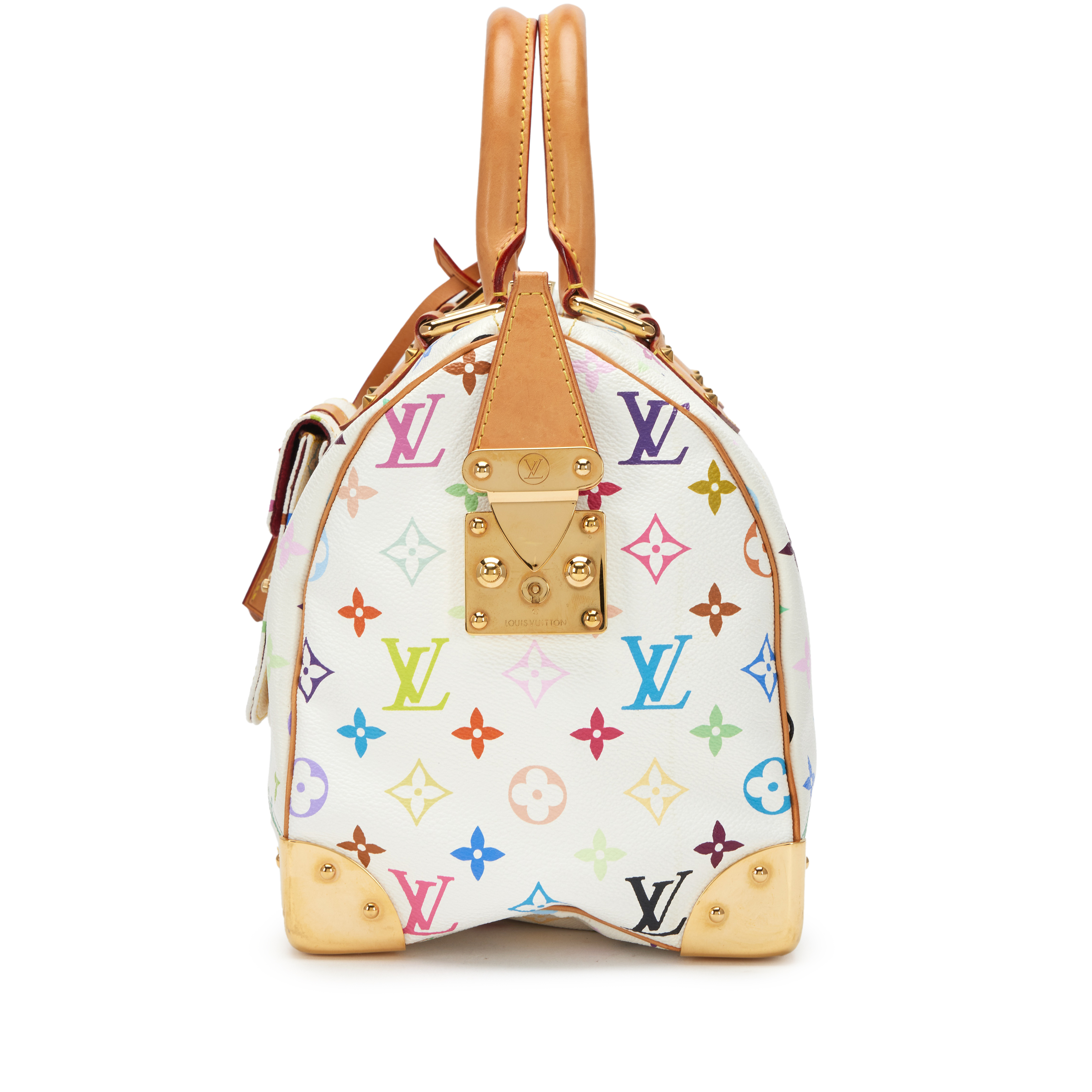 Louis Vuitton Takashi Murakami White Monogram Multicolore Coated