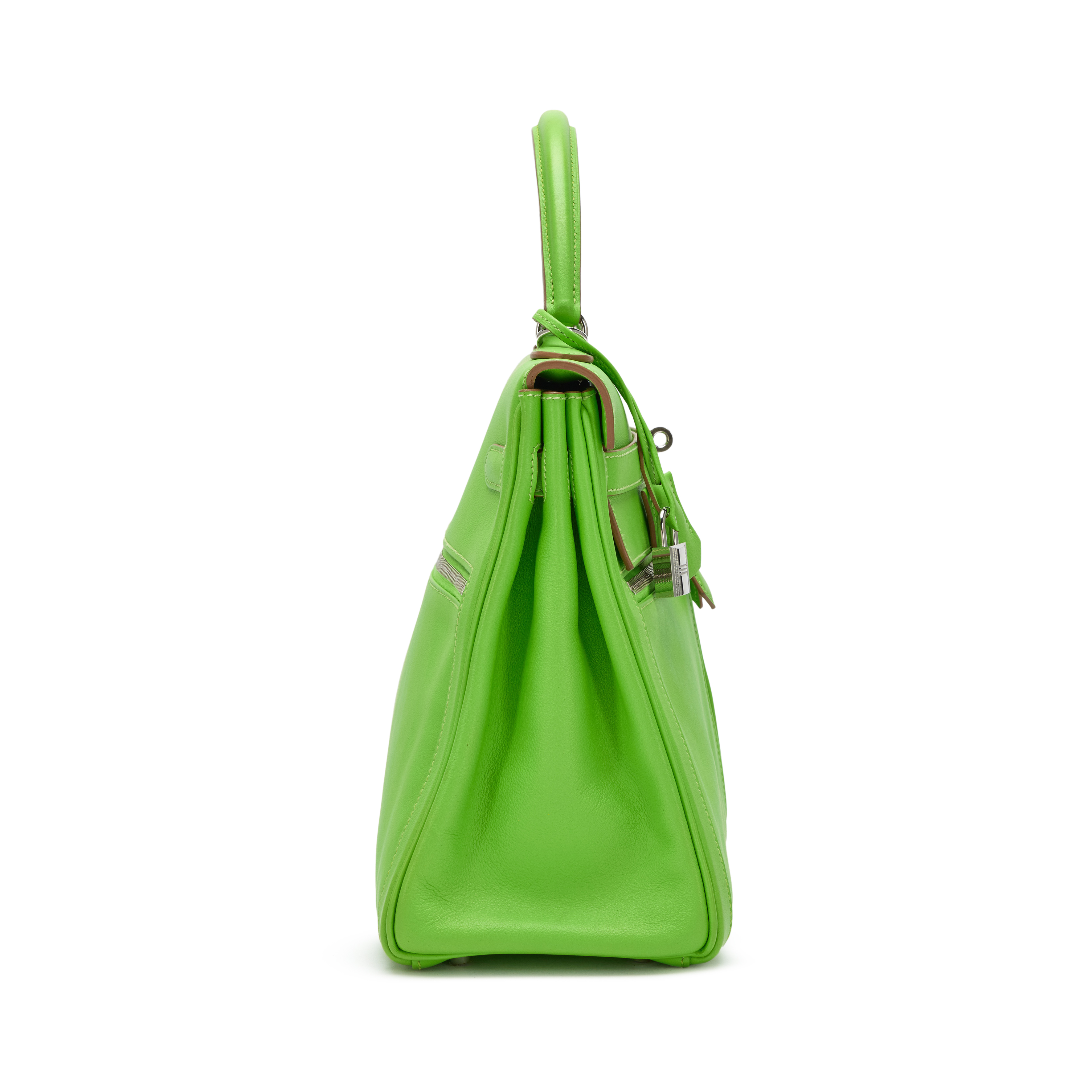 Hermès Apple Green Swift Kelly Lakis 35 Palladium Hardware, 2012