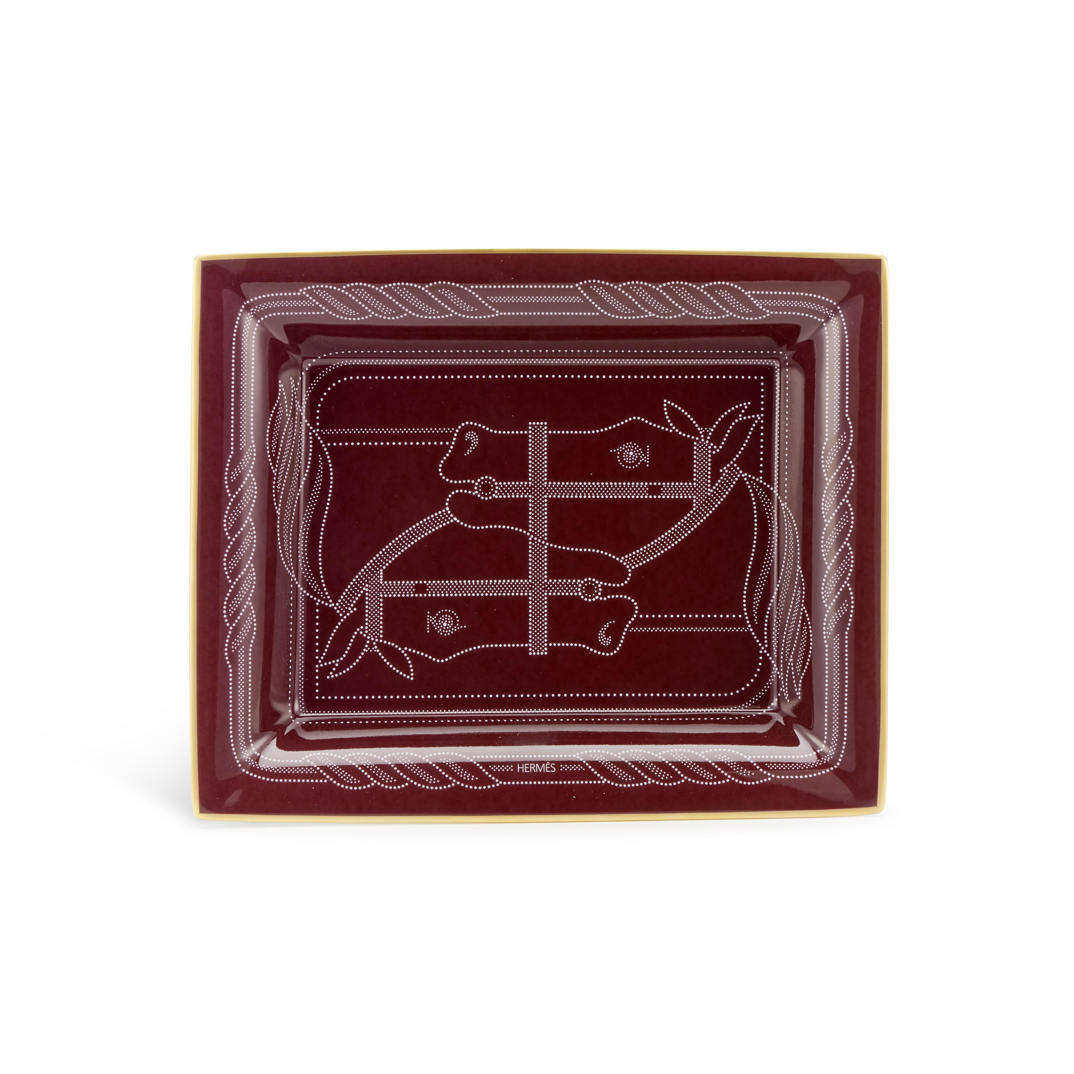 HERMES トラとヒョウの飯碗 Hermes Cheval d'Orient Small Tray | Kneen & Co
