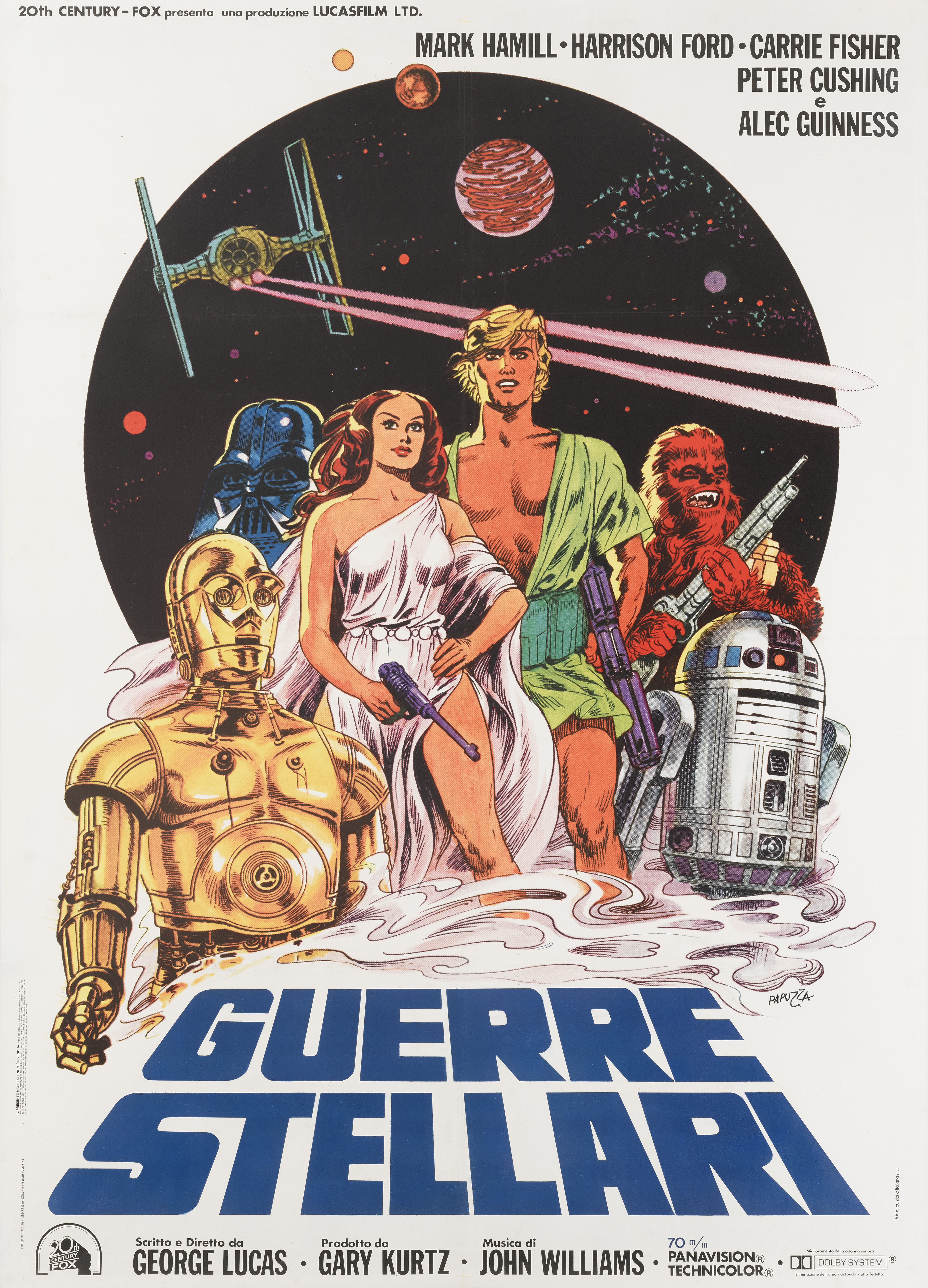 Vintage Italian Star Wars / Guerre Stellari Movie Poster Available 