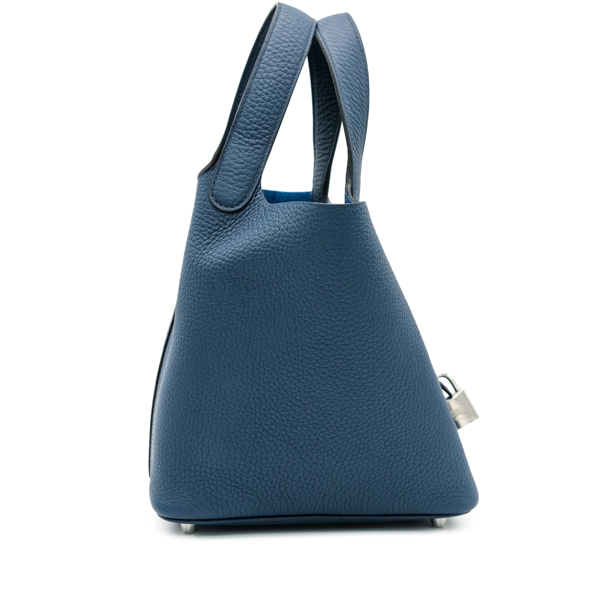 再入荷♪【HERMES】ピコタンPicotin Lock 18 Bag Palladium Bleu Hermes Picotin Lock 18 Bleu Royal Clemence Palladium Hardware