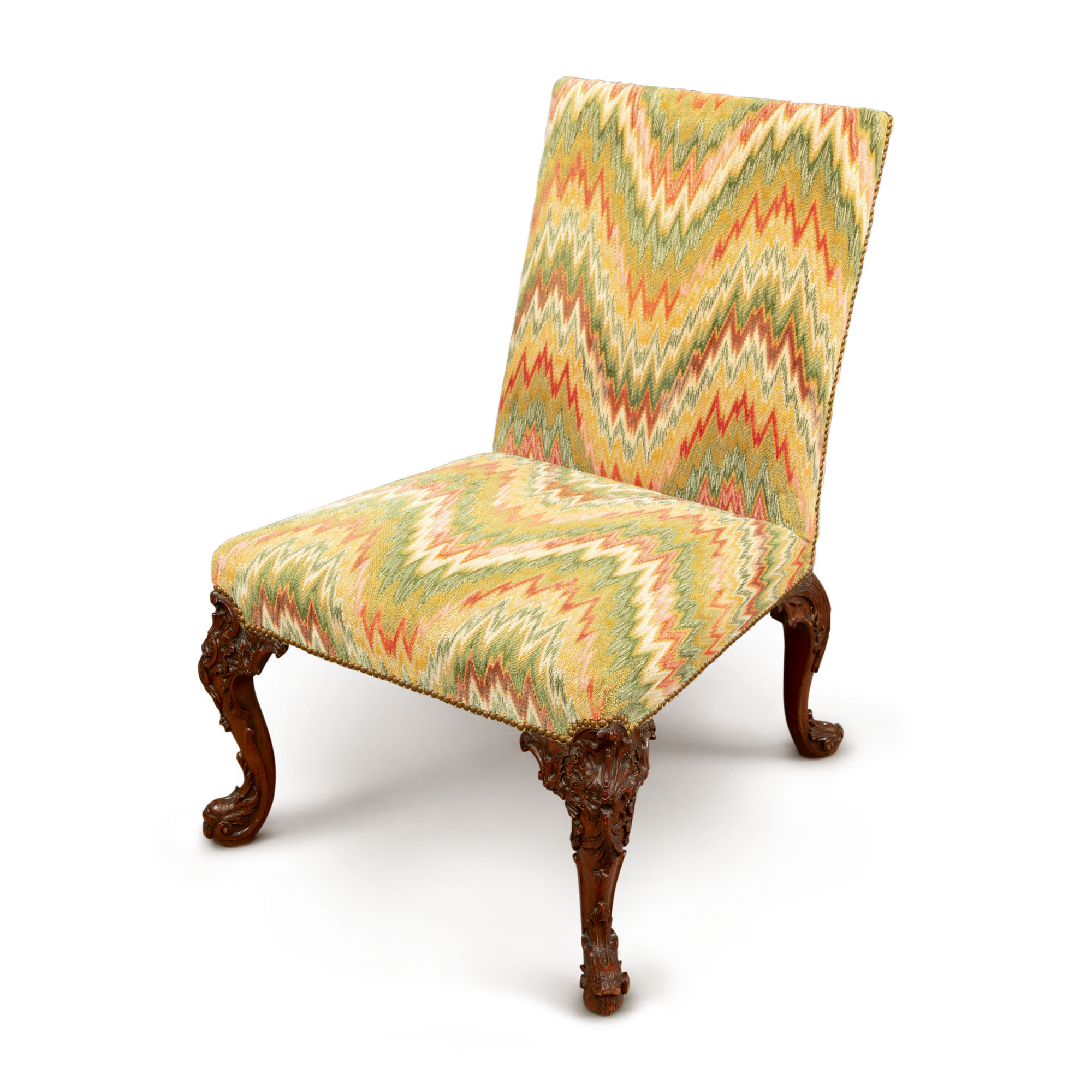 A II MAHOGANY SIDE CHAIR, CIRCA 1750 STYLE Furniture, Silver