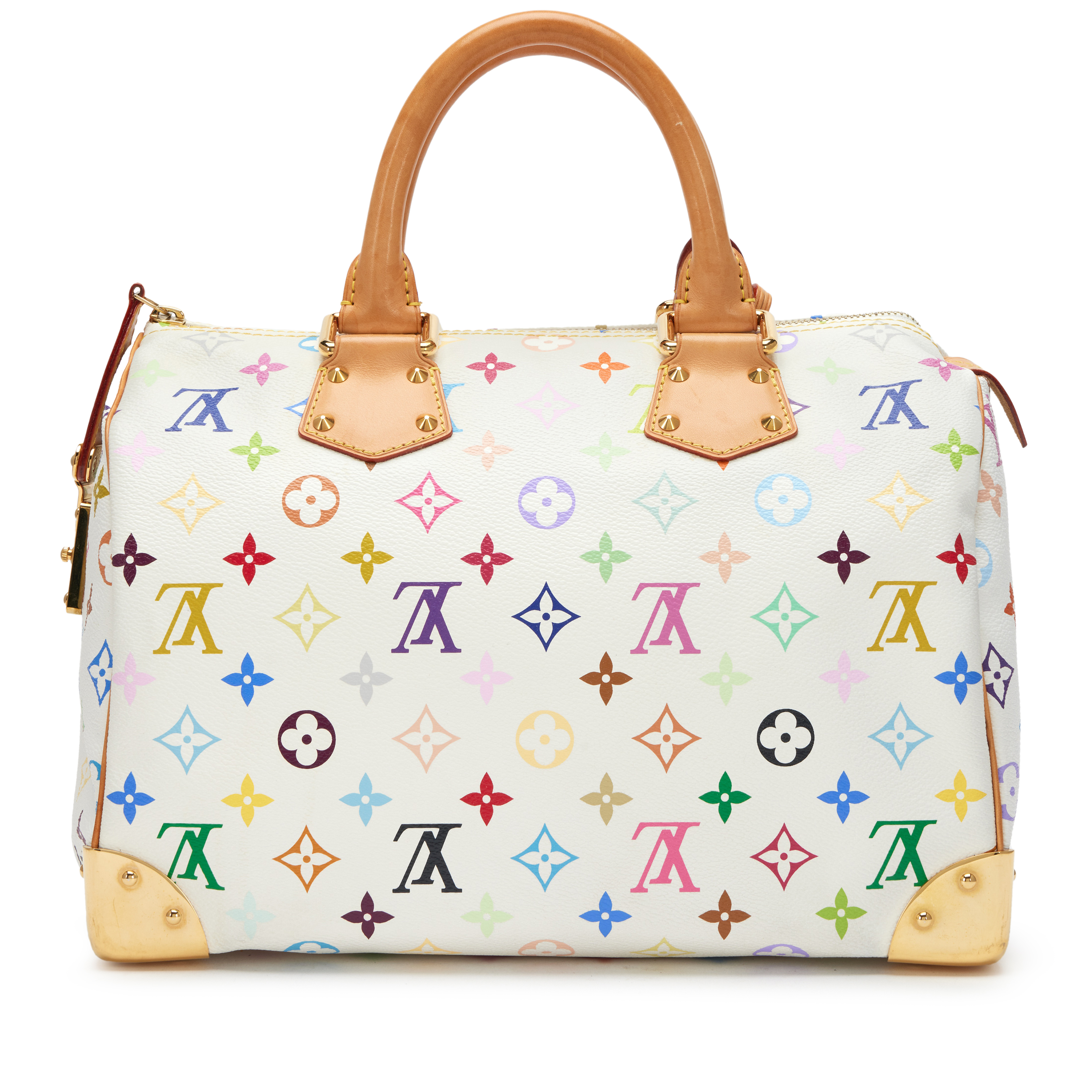 Louis Vuitton Takashi Murakami White Monogram Multicolore Coated
