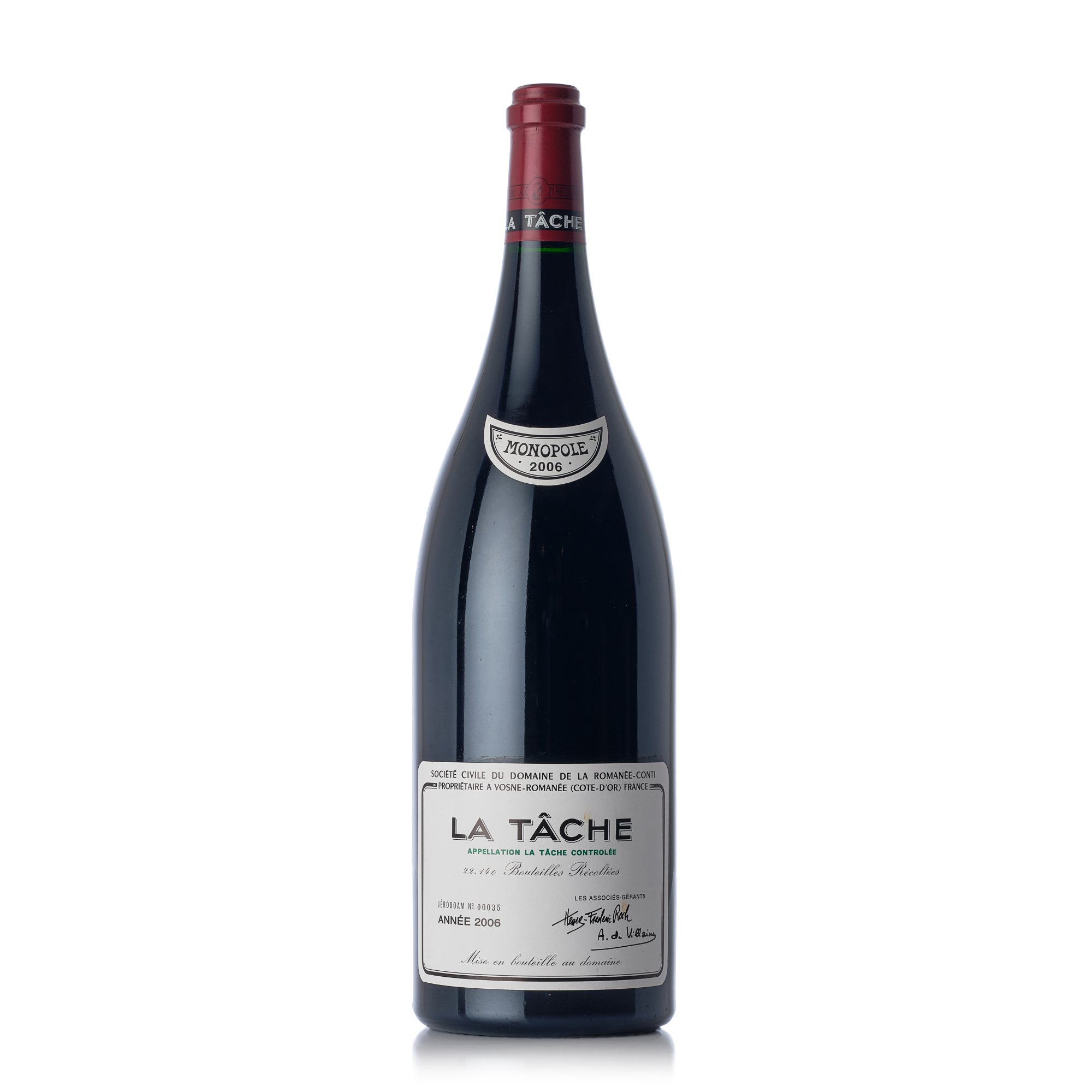 1 bouteille LA TÂCHE 1973 Grand Cru. Domaine de la Romanée Conti (photo