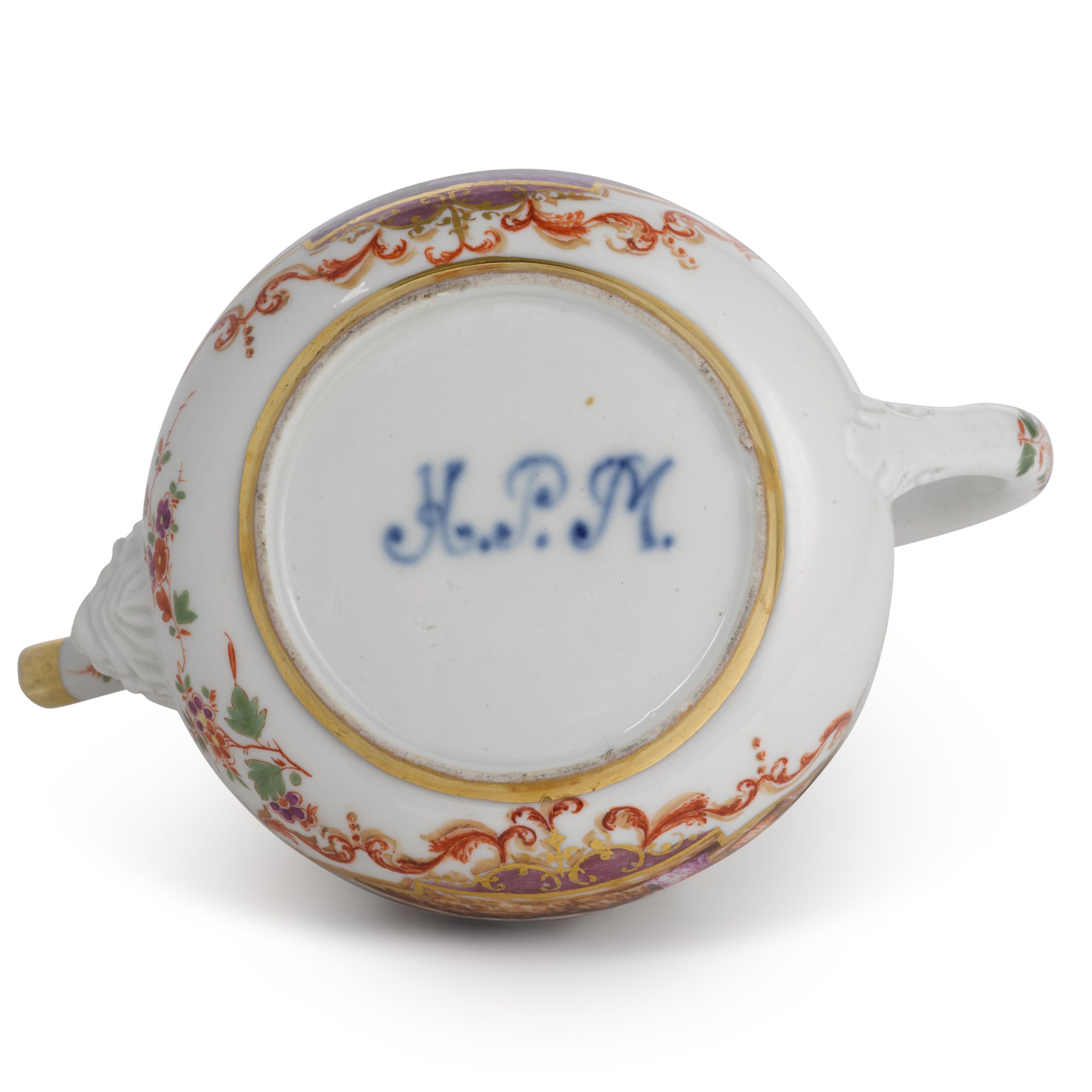 An Early Meissen Teapot And Cover Circa 1722 23 Classic Design an-early-meissen-teapot-and-cover-circa-1722-23-classic-design
