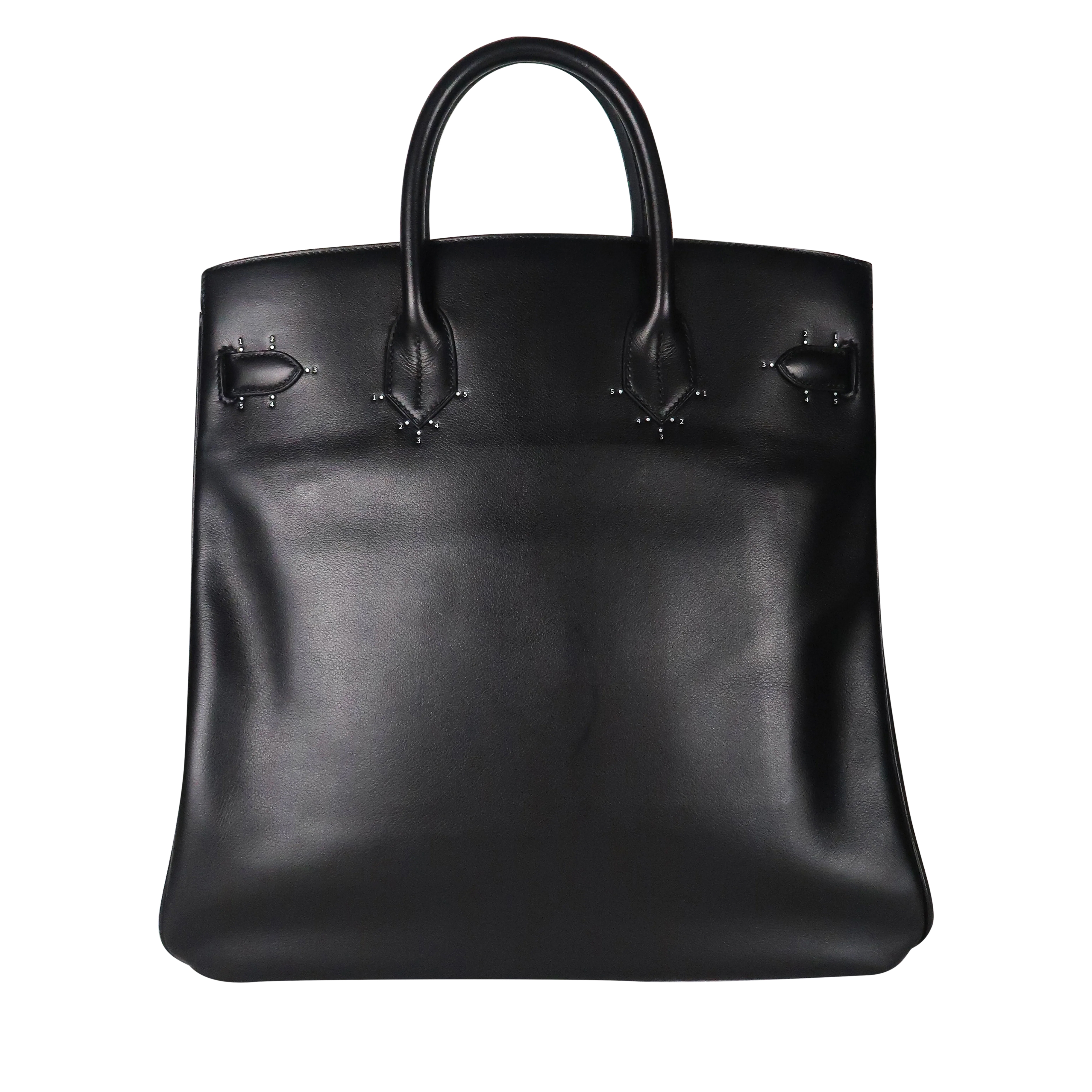Hermès Limited Edition Black Evergrain HAC Haut à Courroies A