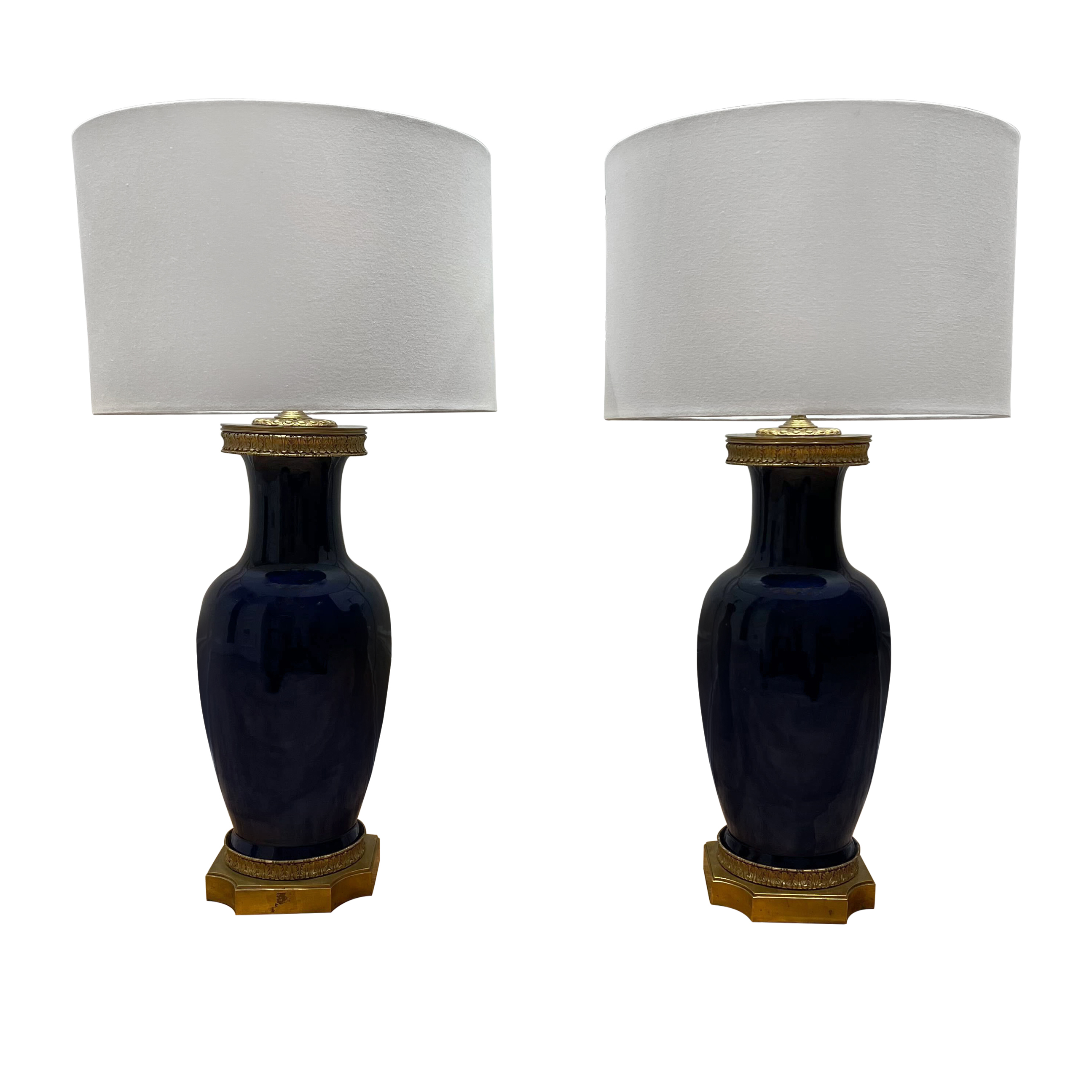 KAMIJO LOUIS XVI Blu-rayなど3枚セット Vintage French Louis XVI Style Mounted Cobalt Porcelain Table