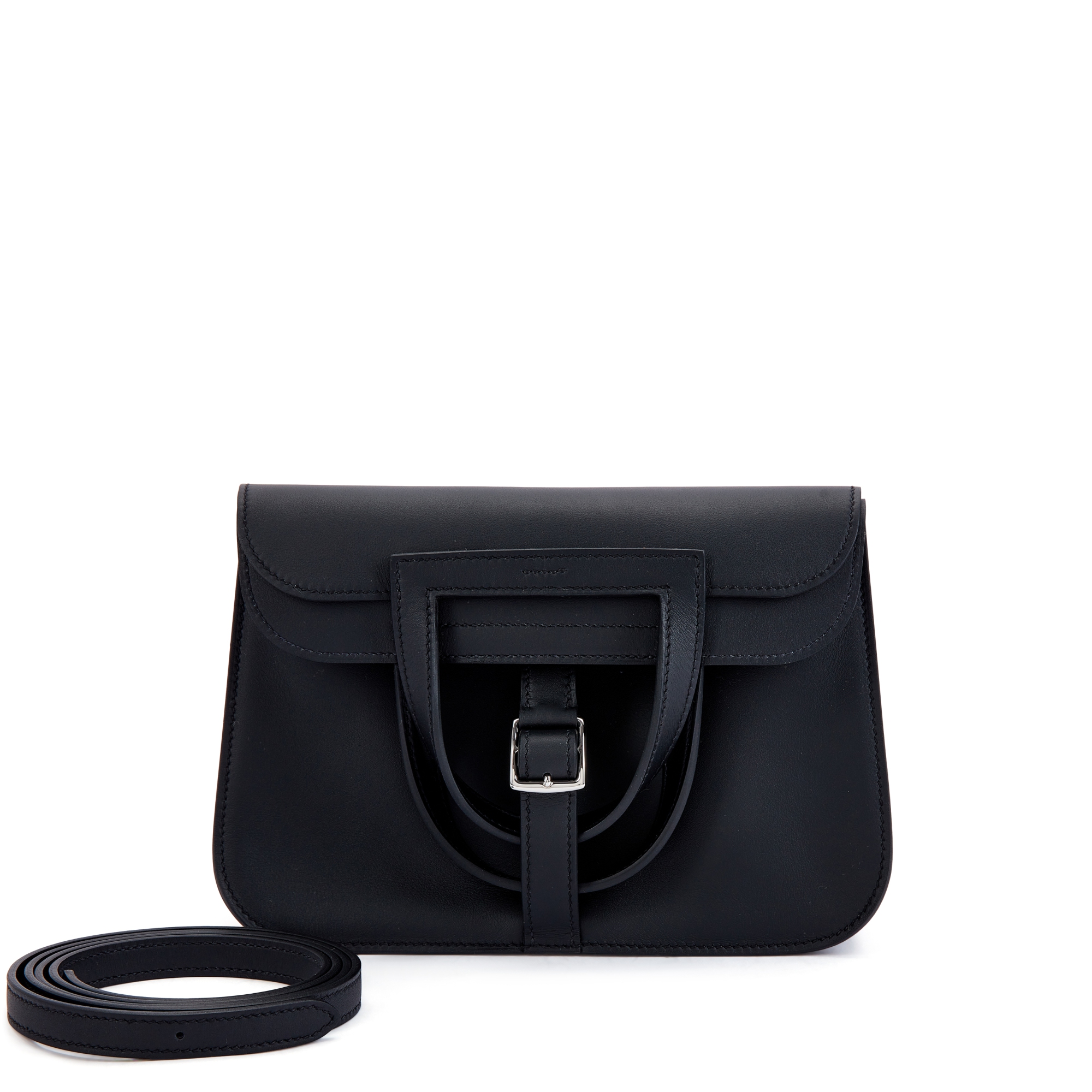 Hermès Black Swift Mini Halzan 21 Palladium Hardware, 2024