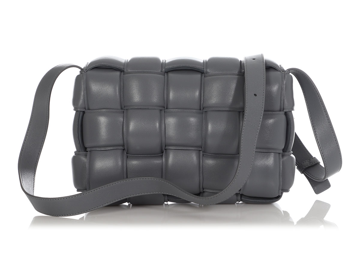 Bottega Veneta Grey Thunder Padded Cassette Bag Gold  display picture 2