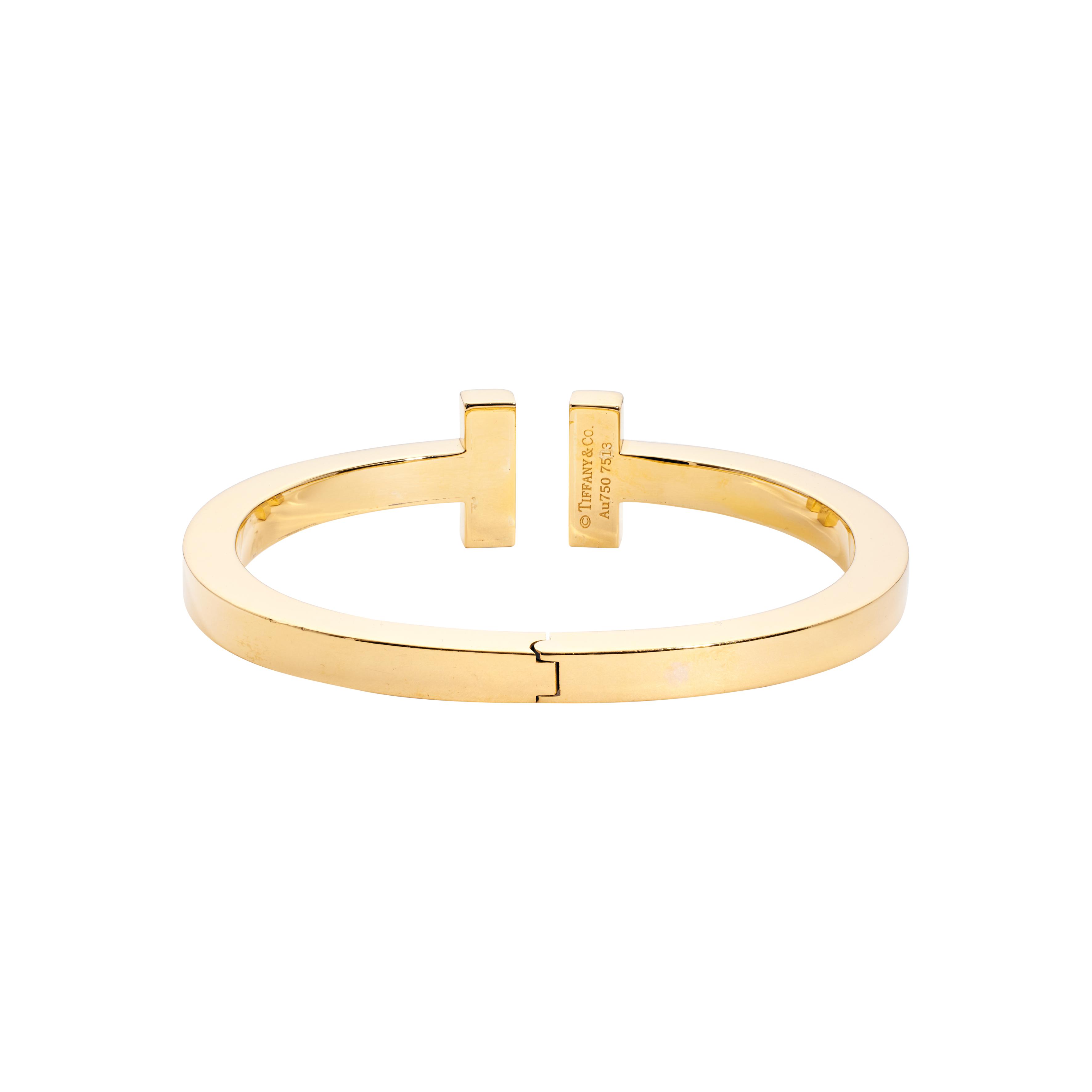 Tiffany & Co. Gold Tiffany T Square Bracelet Available For Tiffany & Co. Gold Tiffany T Square Bracelet Available For